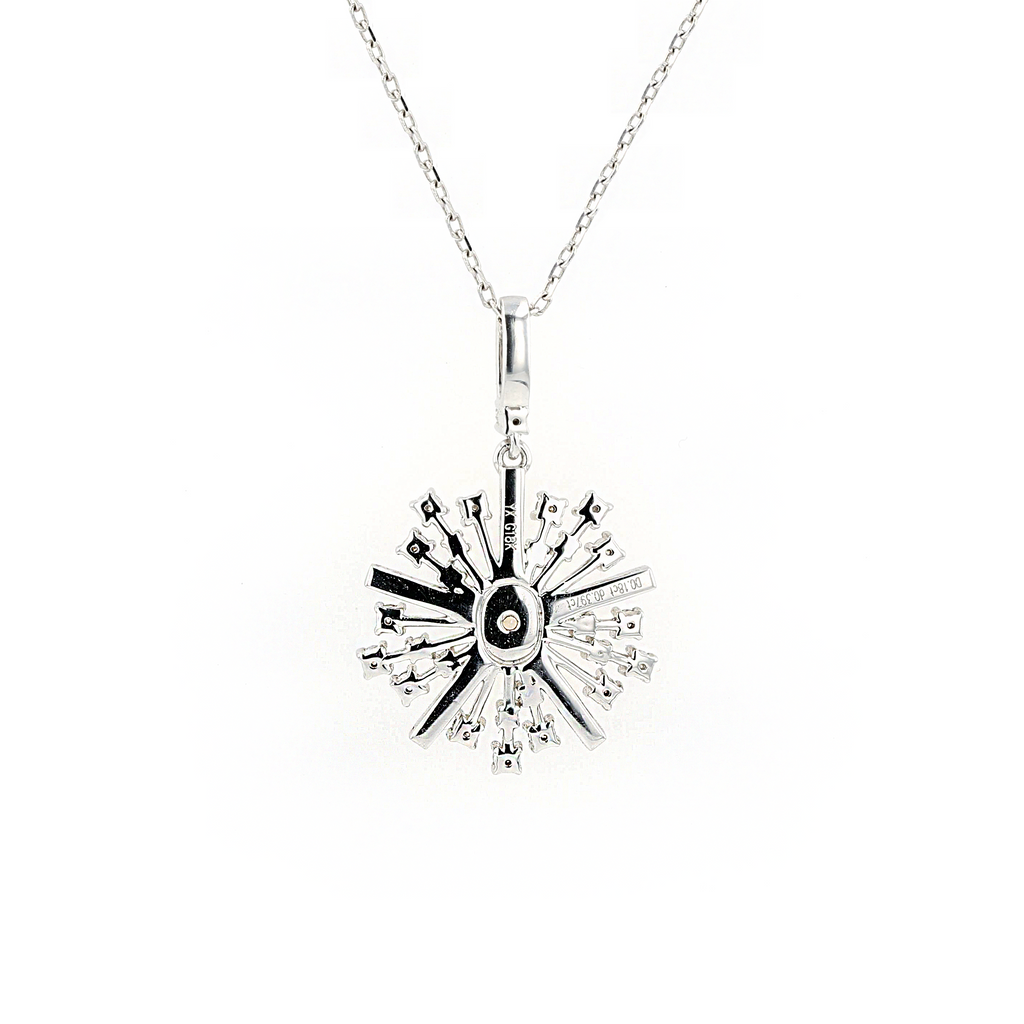 18KG 0.18ct Yellow Diamond Necklace