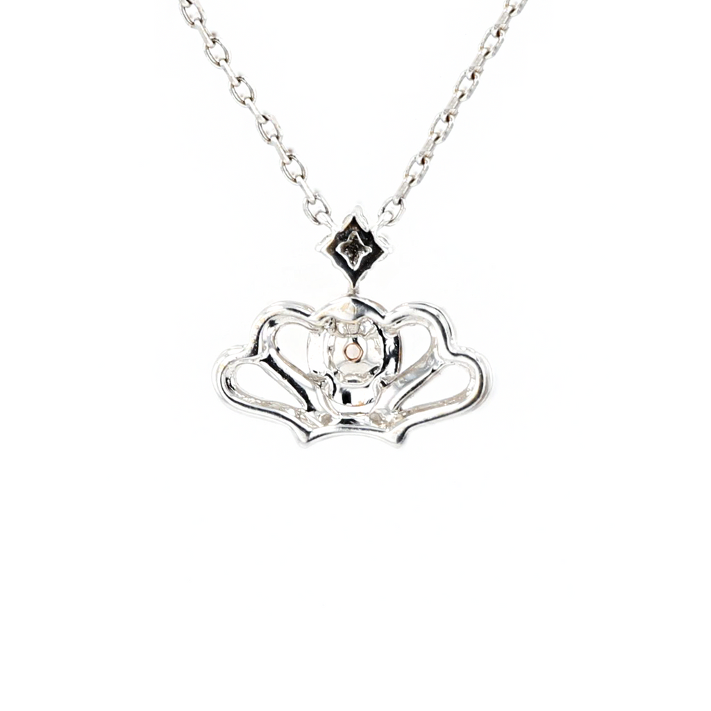 18KG 0.05ct Pink Diamond Necklace