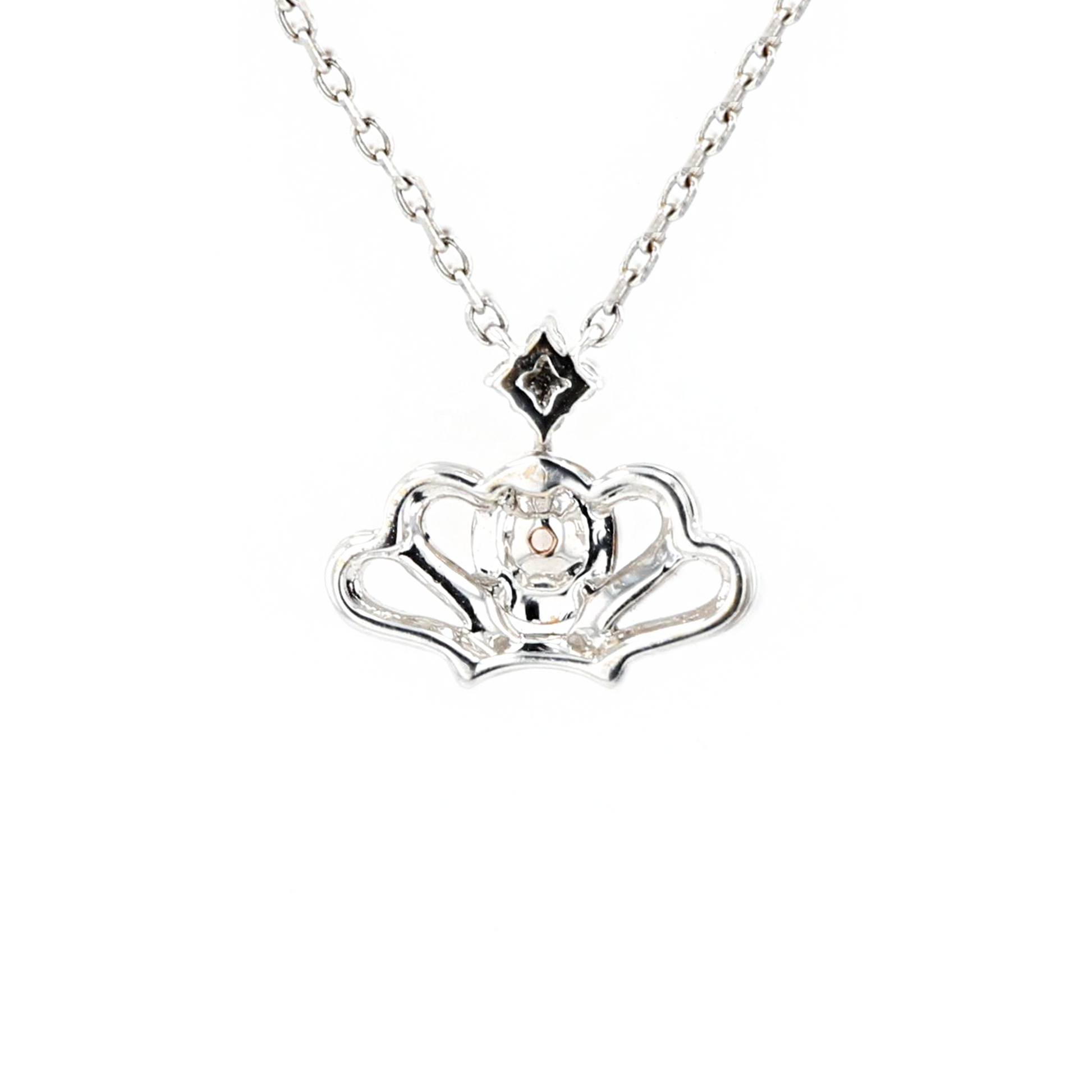 18KG 0.05ct Pink Diamond Necklace