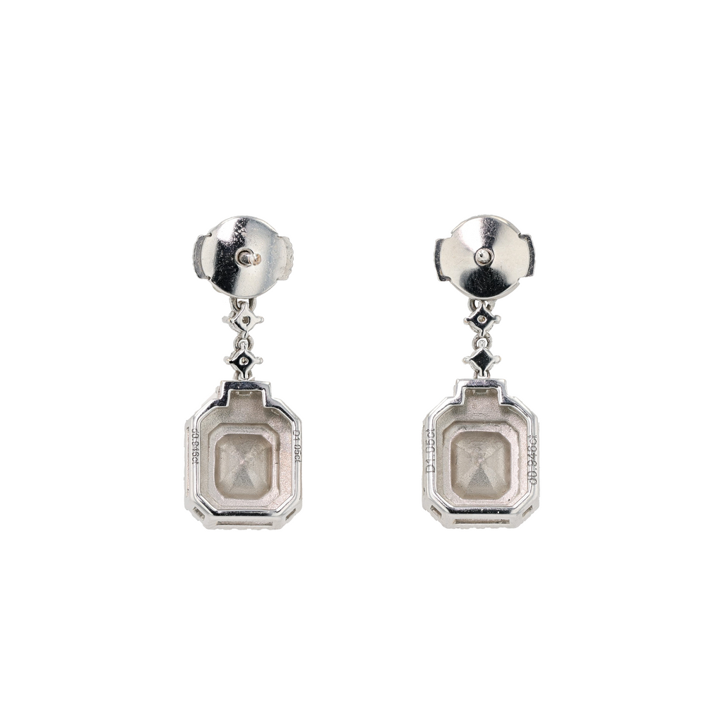 18KG Natural Untreated Fancy Yellow Diamond Earrings