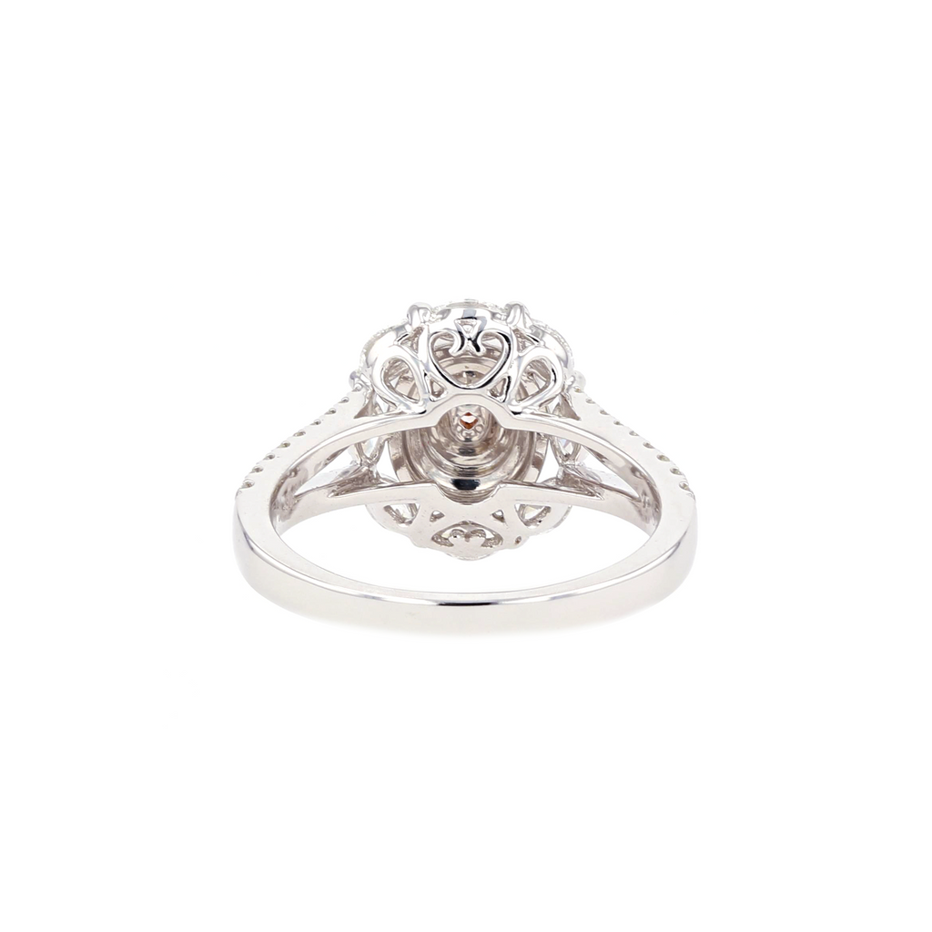 18KG 0.18ct Natural Untreated Pink Diamond Ring