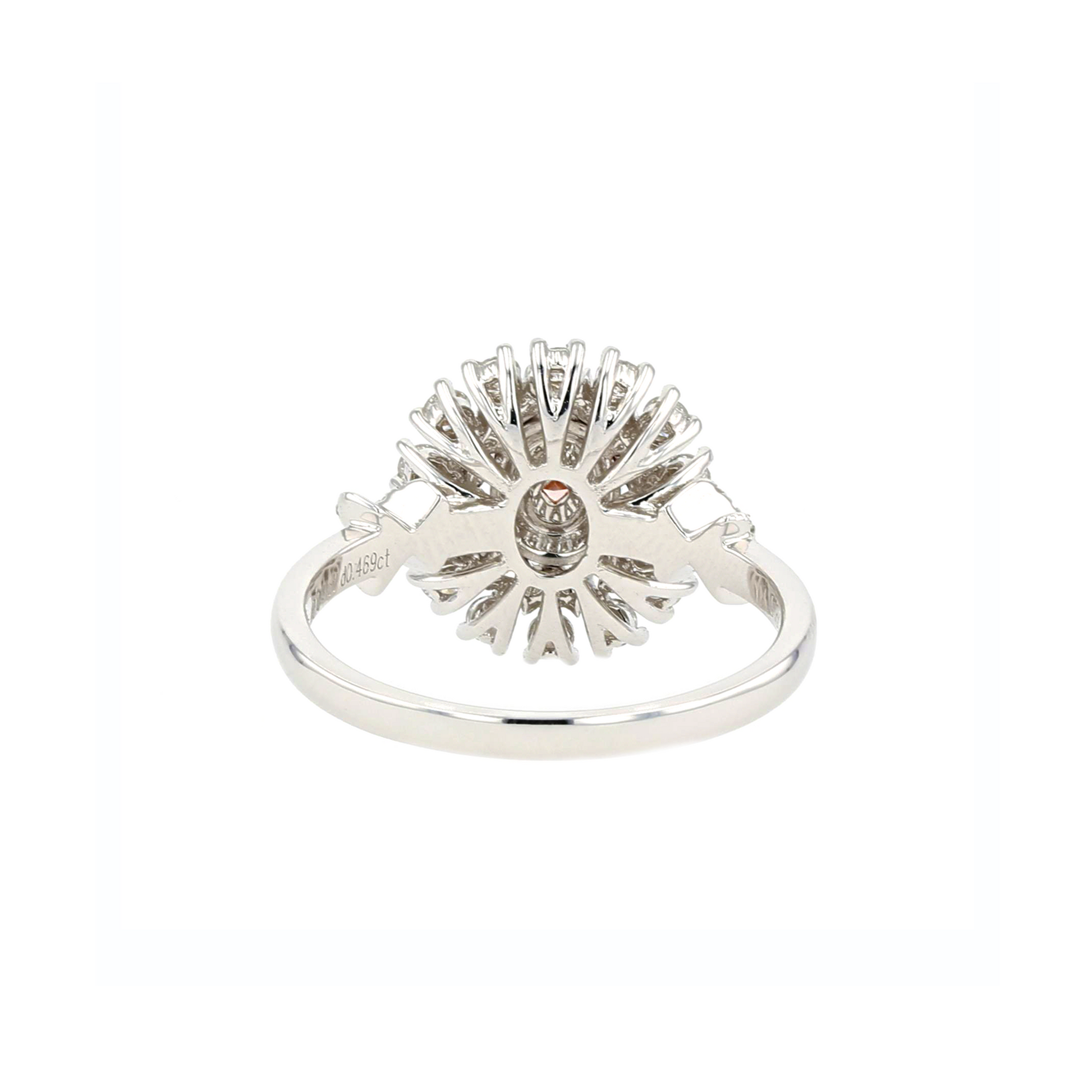 18KG 0.16ct Natural Untreated Pink Diamond Ring