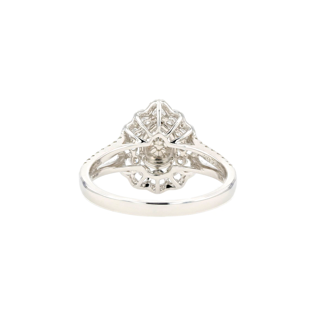 18KG 0.17ct Natural Untreated Pink Diamond Ring
