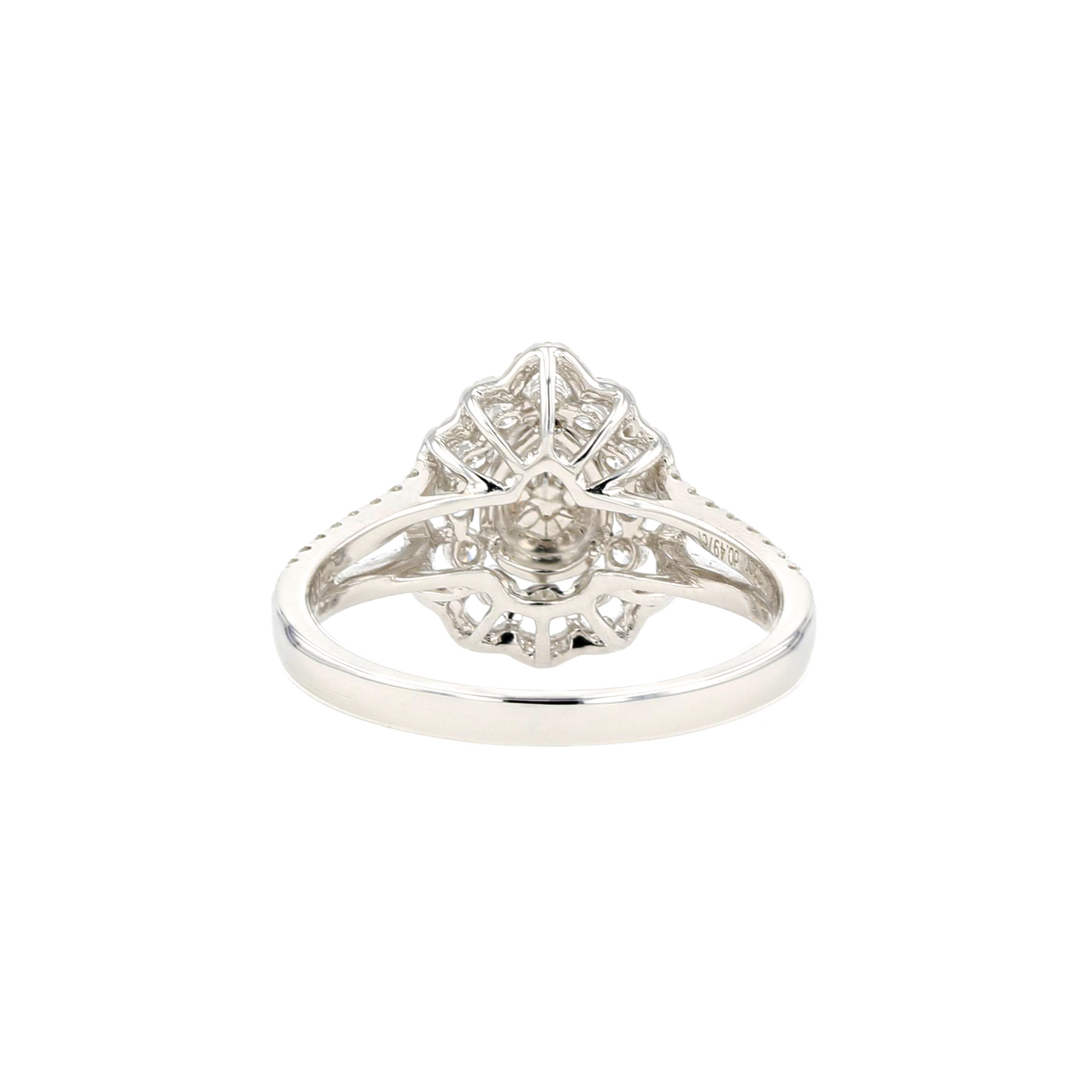 18KG 0.17ct Natural Untreated Pink Diamond Ring