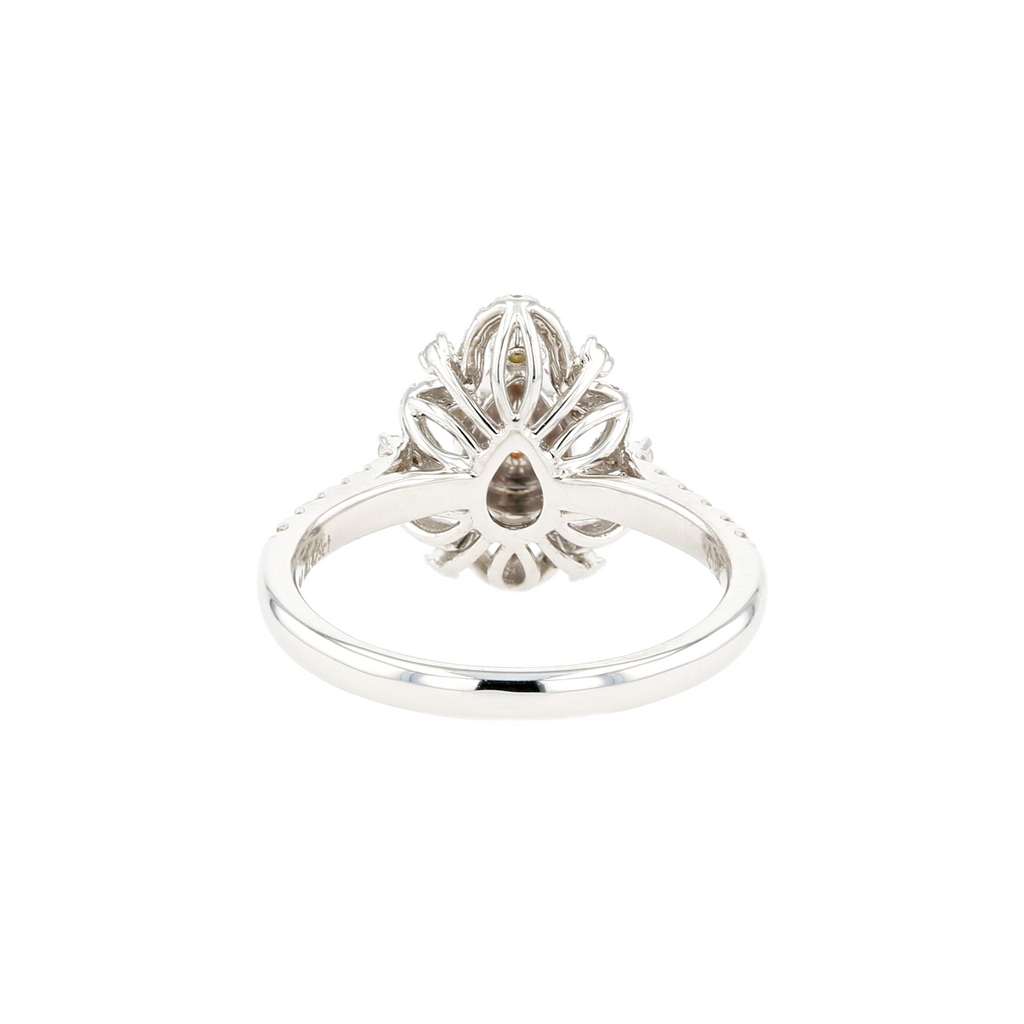 18KG 0.16ct Natural Untreated Pink Diamond Ring