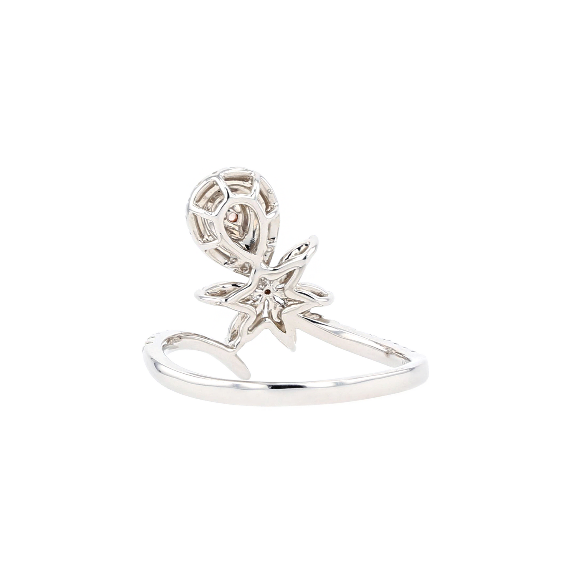 18KG 0.06ct Natural Untreated Pink Diamond Ring