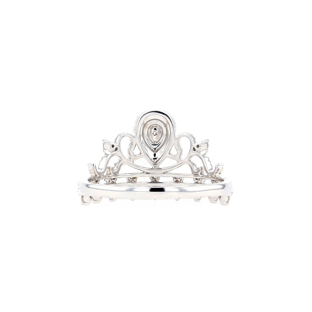 18KG 0.04ct Natural Untreated Pink Diamond Ring