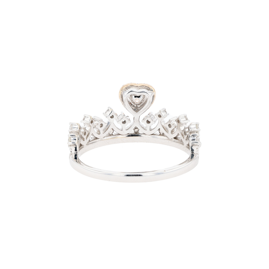 18KG 0.16ct Natural Untreated Pink Diamond Ring