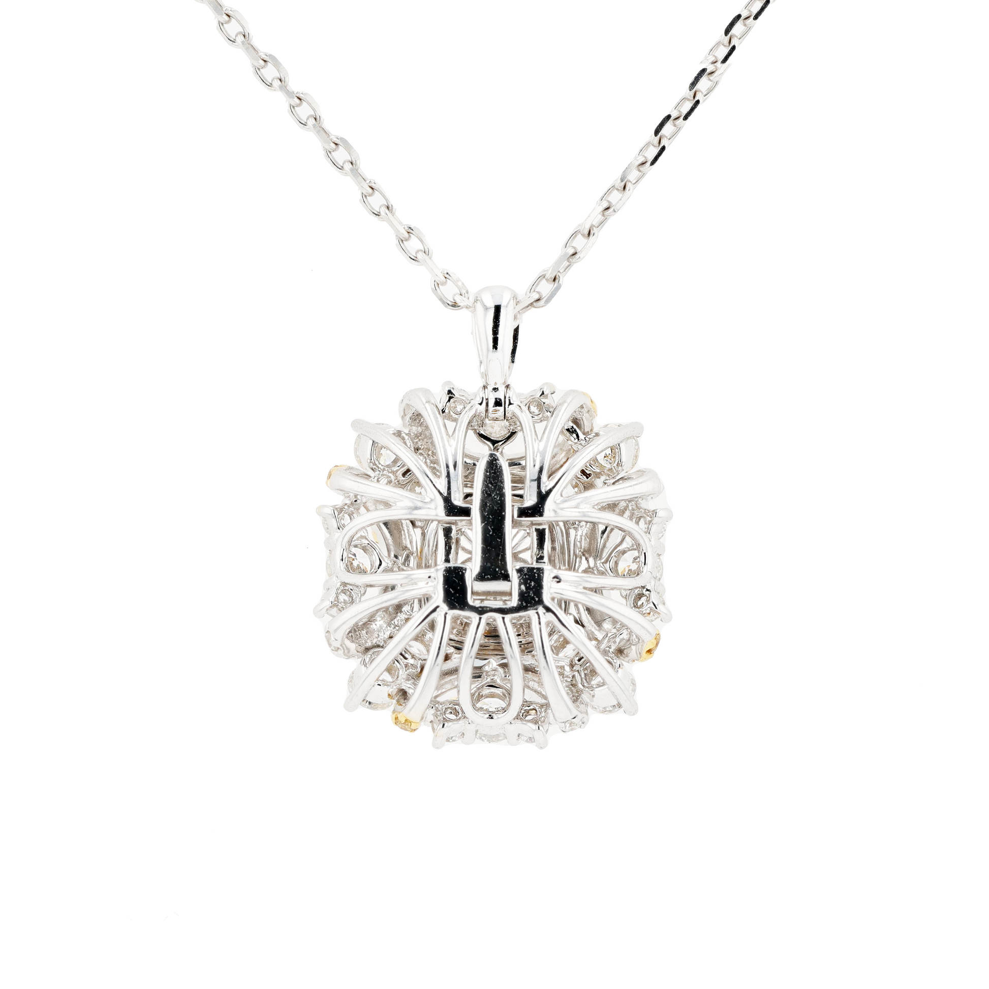 18KG 1.00ct Natural Untreated Yellow Diamond Ring/Pendant