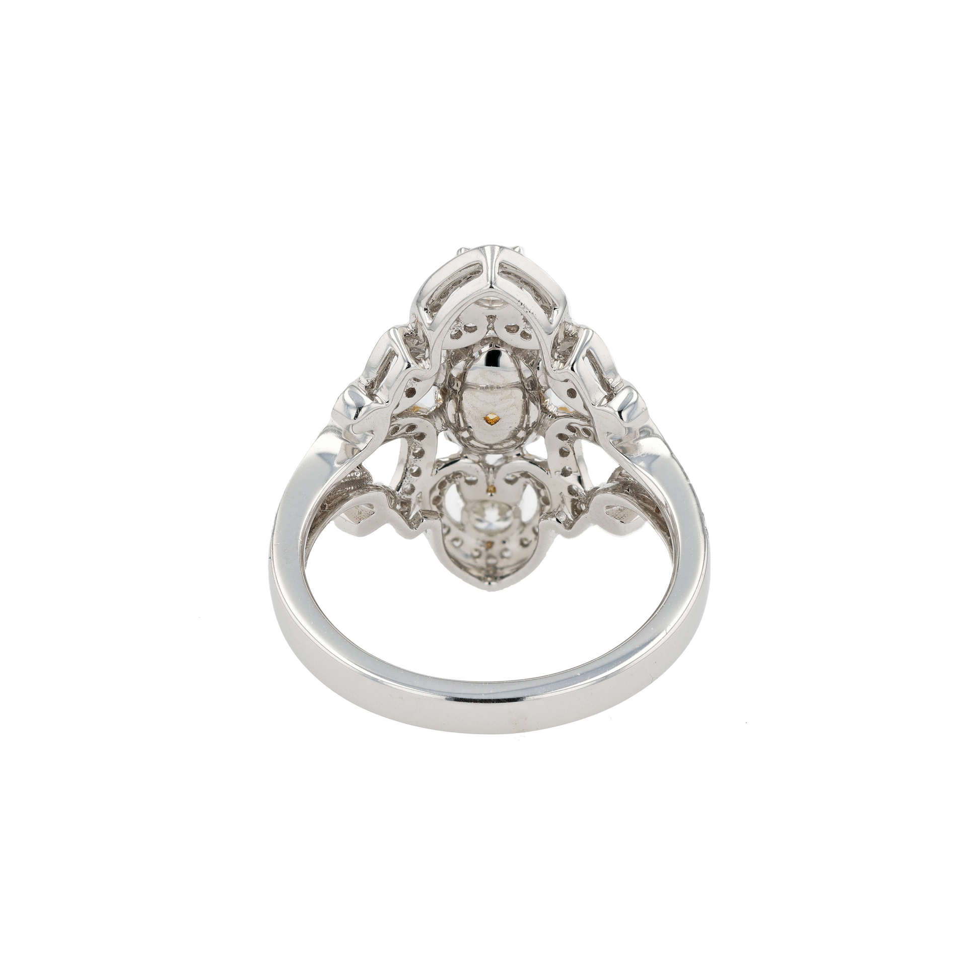 18KG 1.00ct Natural Untreated Yellow Diamond Ring