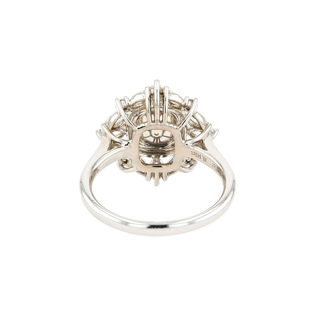 18KG 1.00ct Natural Untreated Yellow Diamond Ring