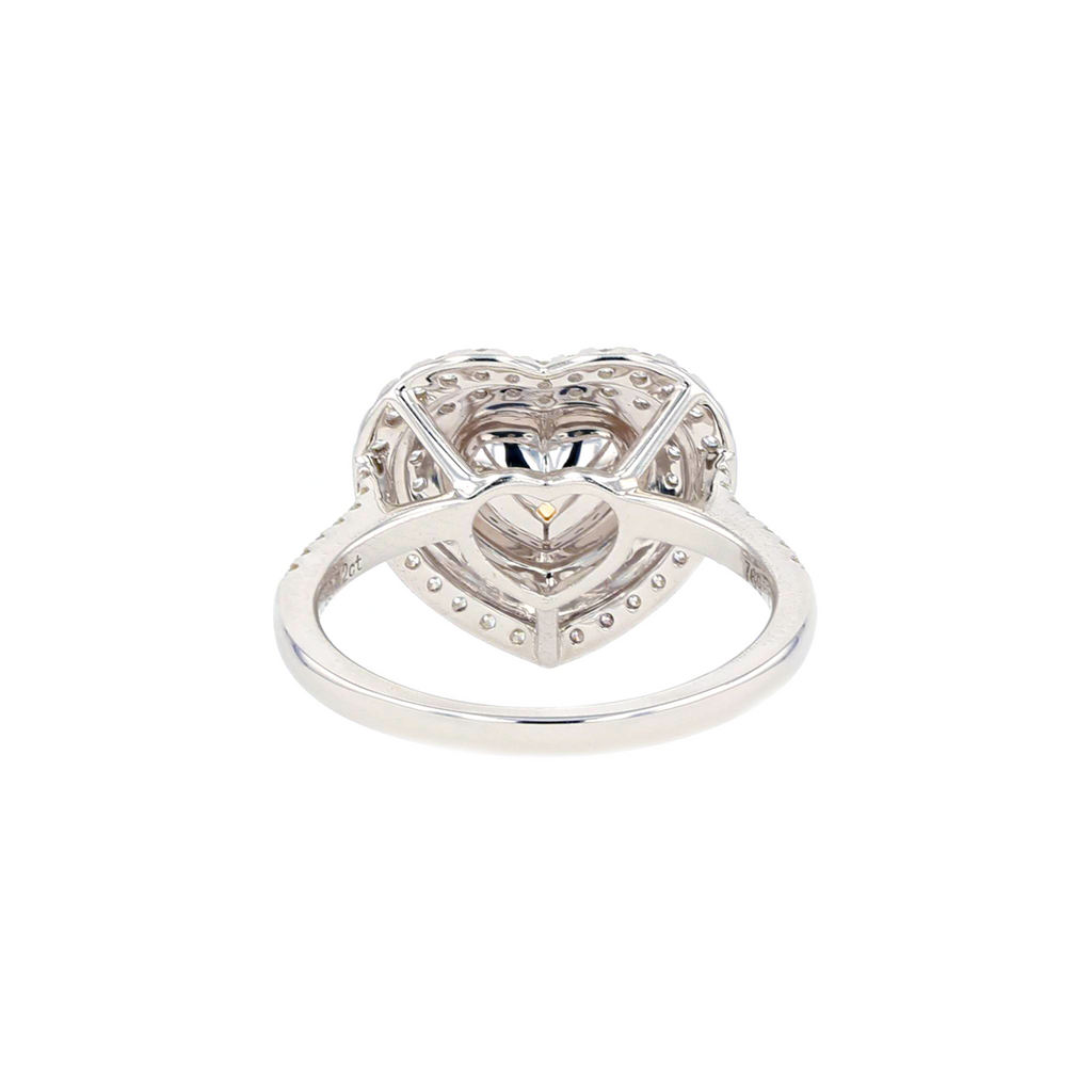 18KG 1.03ct Natural Untreated Yellow Diamond Ring