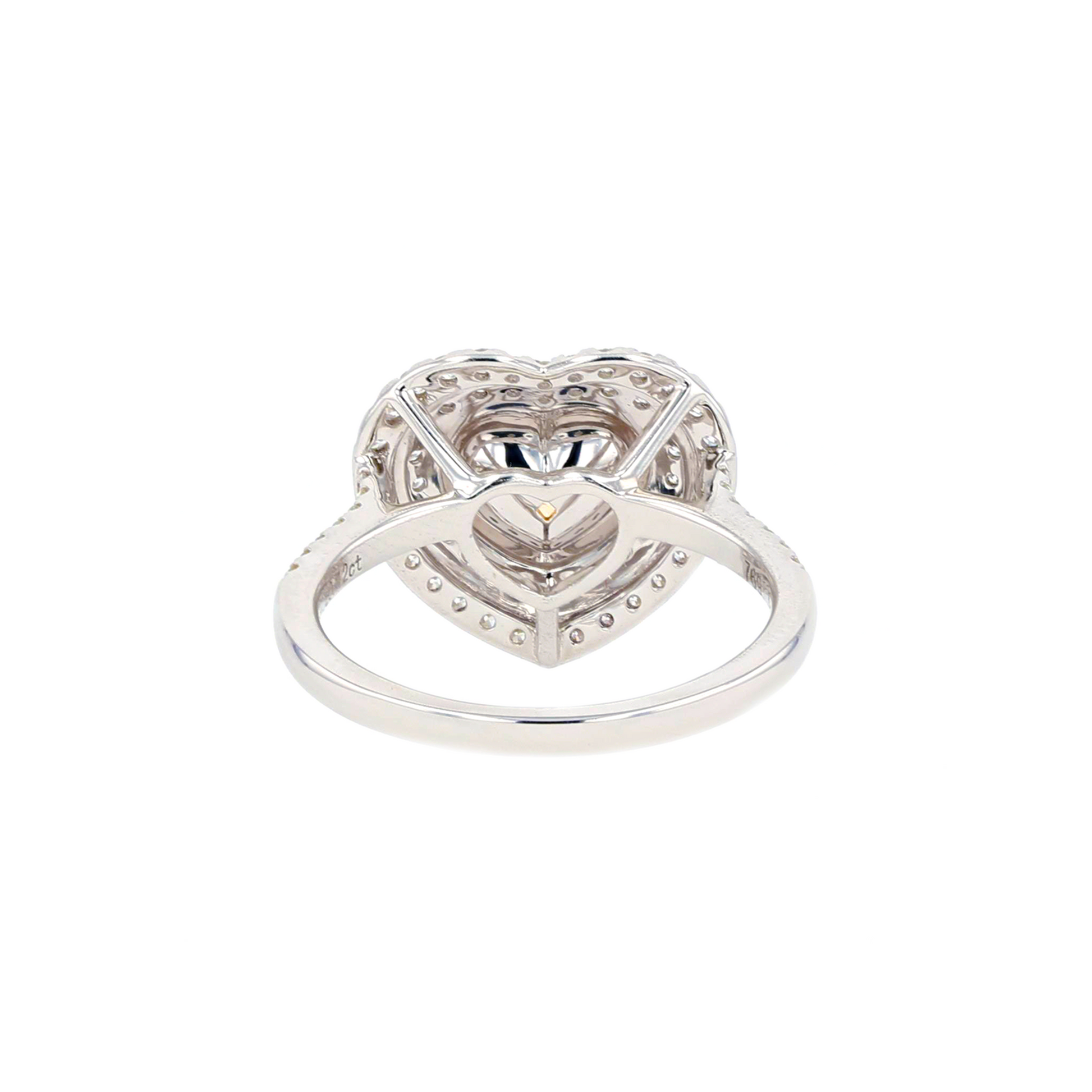 18KG 1.03ct Natural Untreated Yellow Diamond Ring