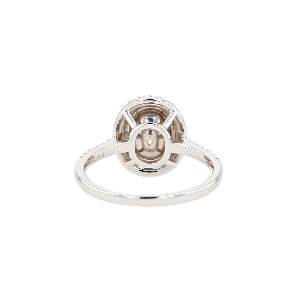 18KG 1.00ct Natural Untreated Yellow Diamond Ring
