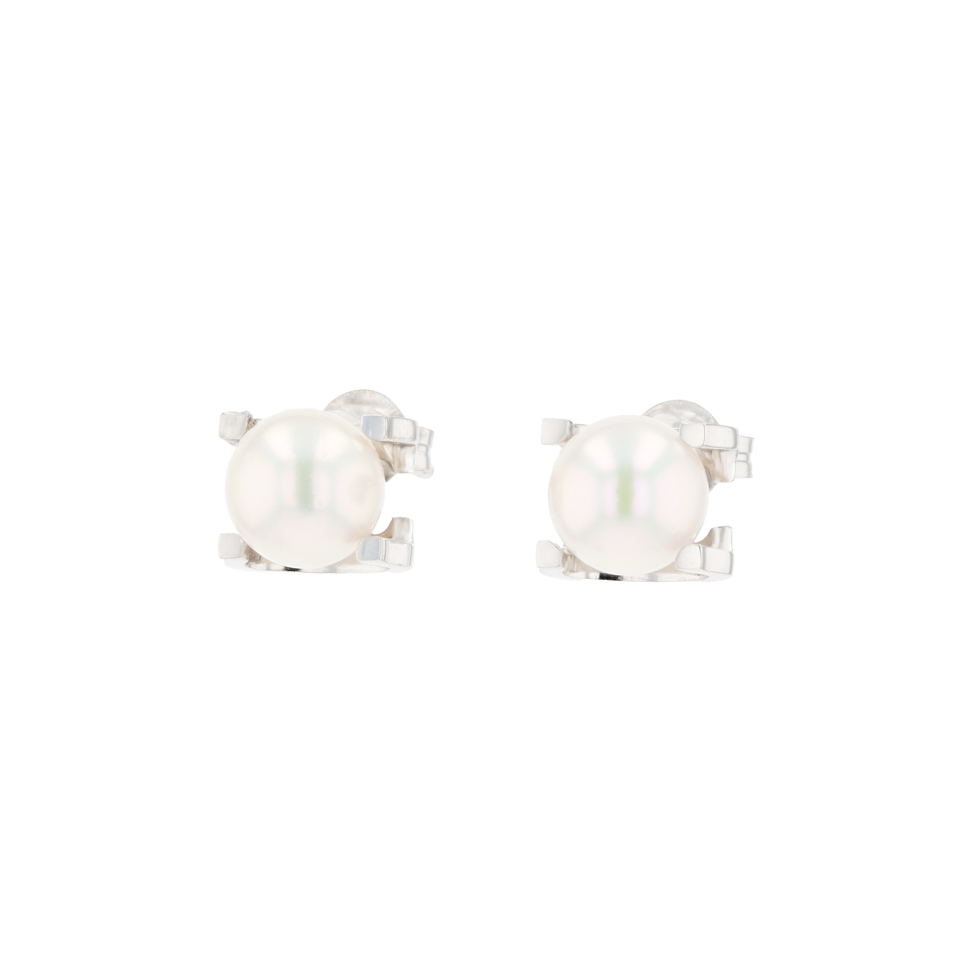 18KG 6.5-6.9mm Japanese Akoya Pearl Studs Earrings