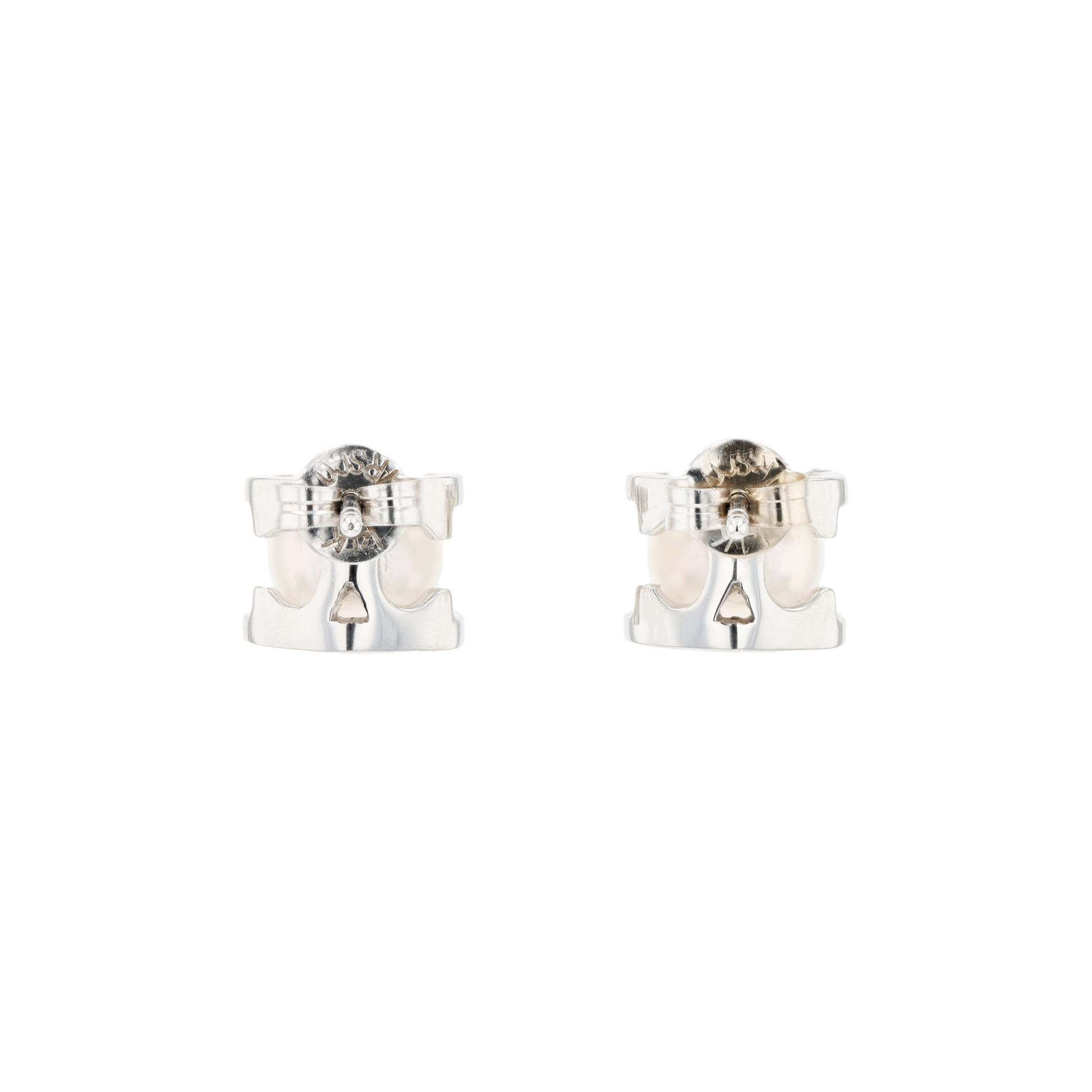 18KG 6.5-6.9mm Japanese Akoya Pearl Studs Earrings