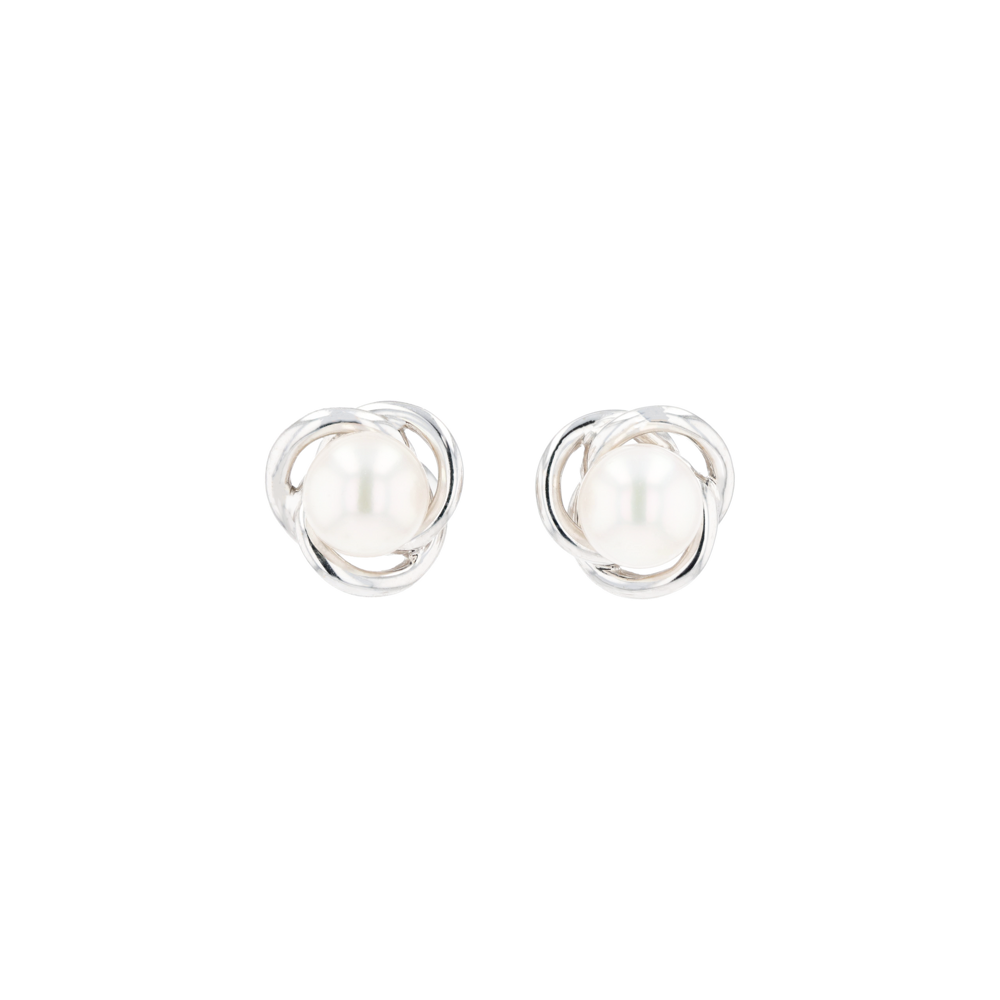 18KG 6.5-6.9mm Japanese Akoya Pearl Studs Earrings