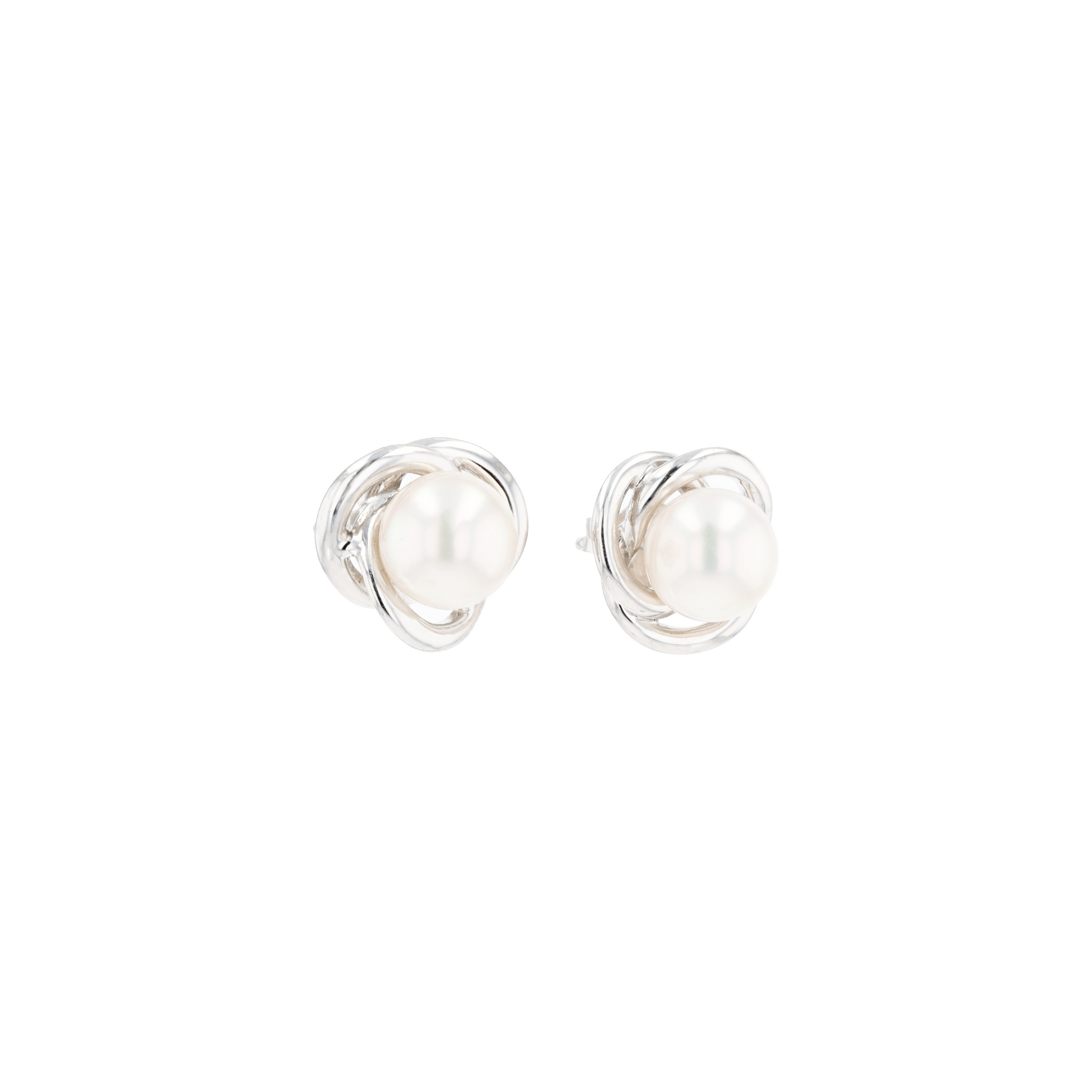 18KG 6.5-6.9mm Japanese Akoya Pearl Studs Earrings