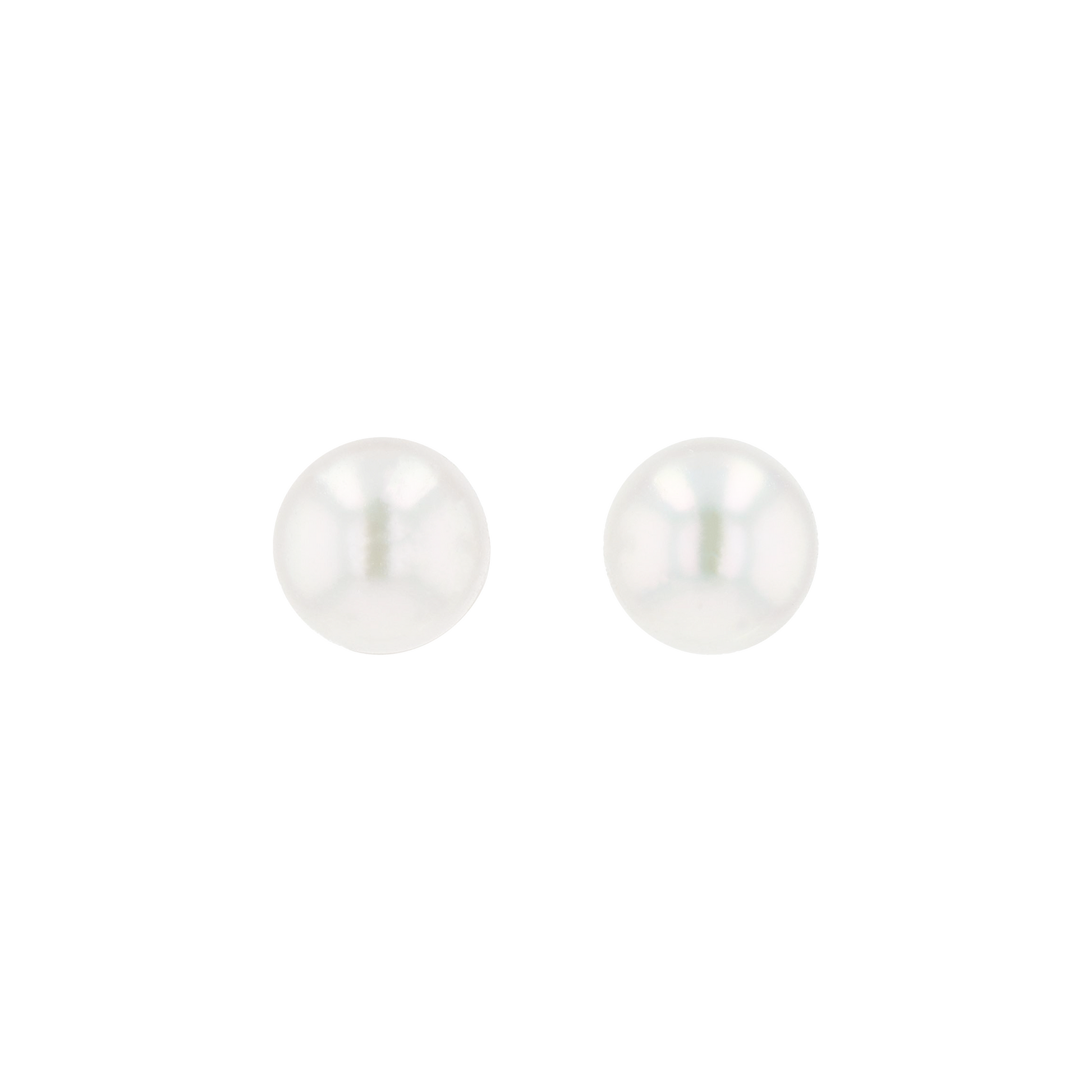 18KG 6.5-6.9mm Japanese Akoya Pearl Studs Earrings