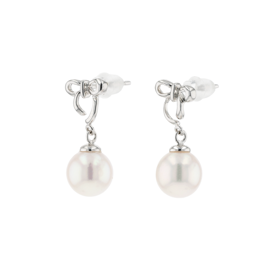 18KG 7.0-7.4mm Premier Japanese Akoya Pearl Earrings