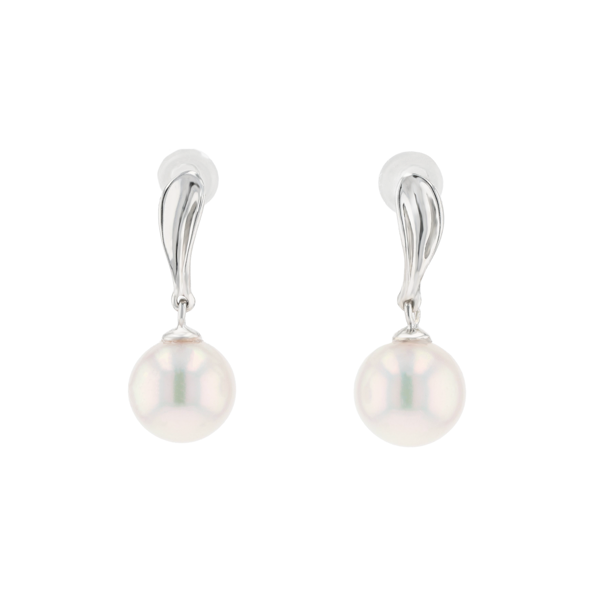 18KG 7.0-7.4mm Premier Japanese Akoya Pearl Earrings