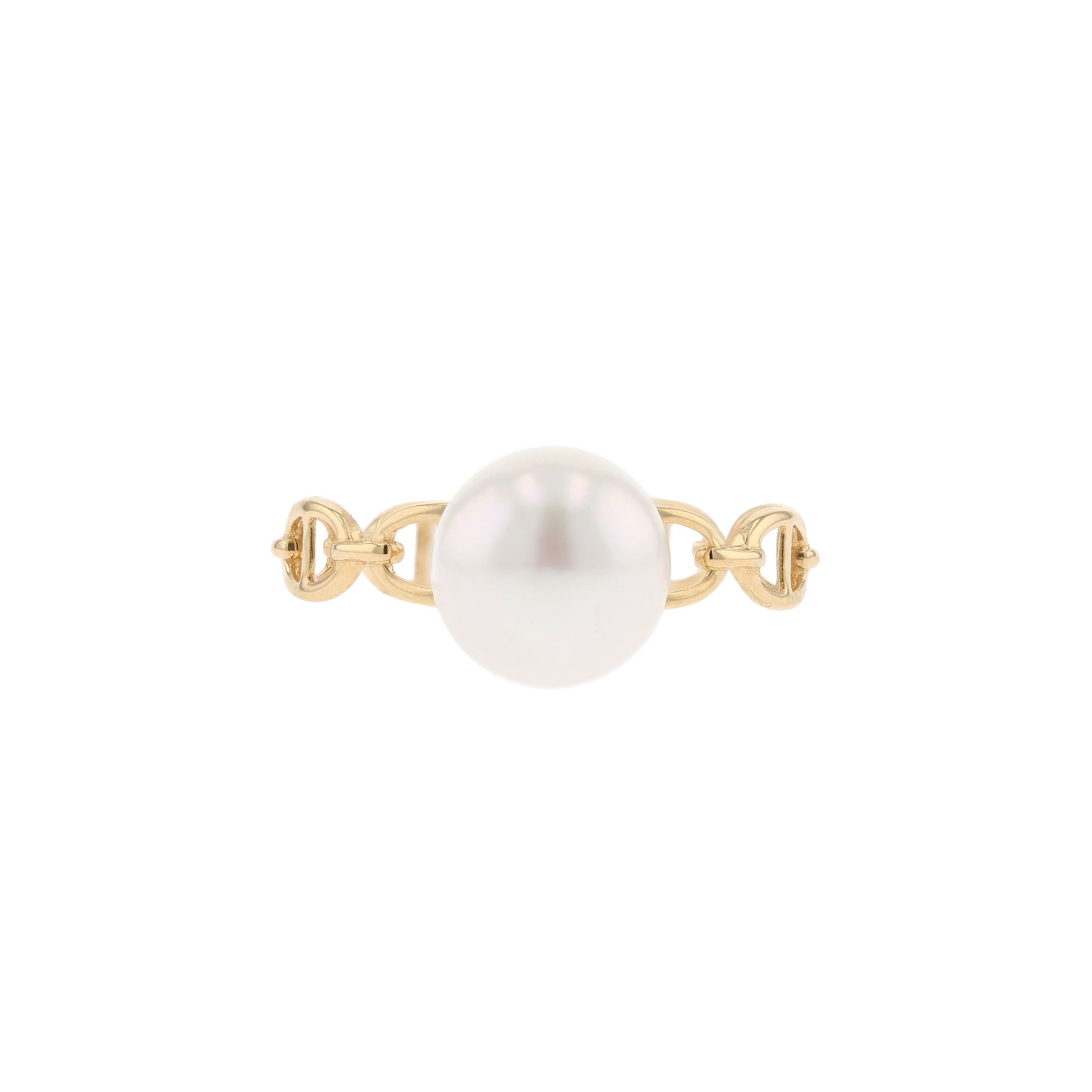 18KG 8.0-9.0mm Classic Japanese Akoya Pearl Ring