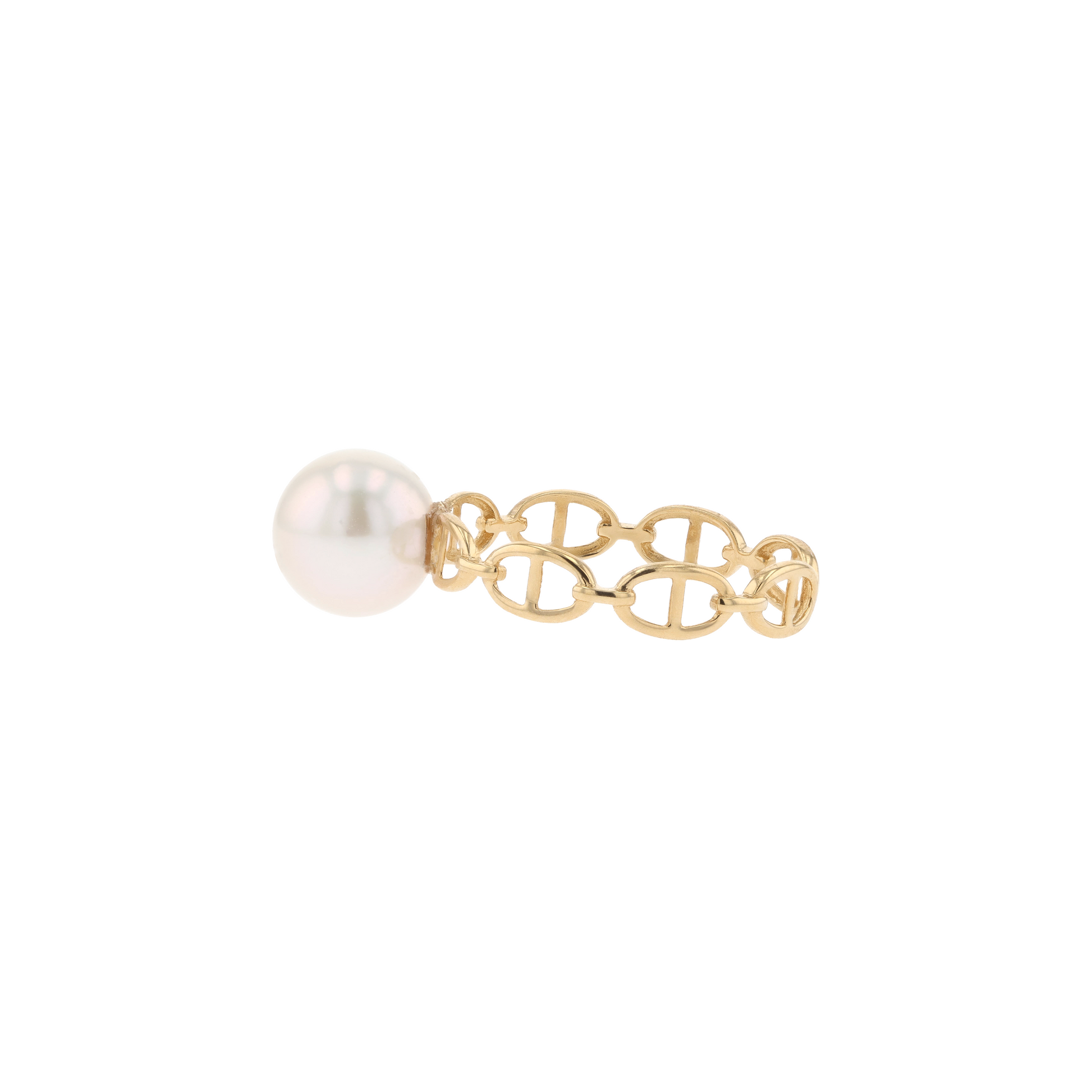 18KG 8.0-9.0mm Classic Japanese Akoya Pearl Ring