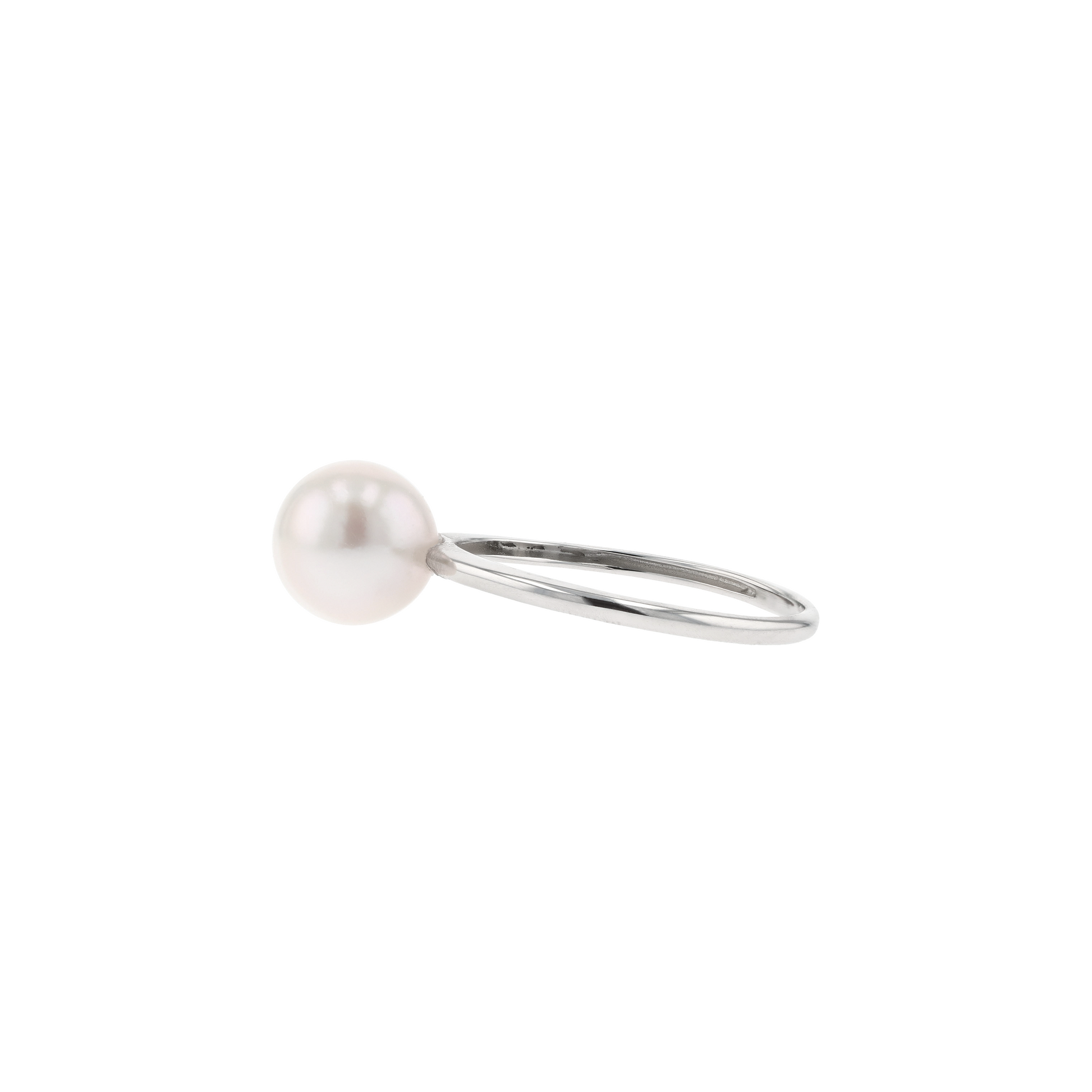 18KG 8.0-9.0mm Classic Japanese Akoya Pearl Ring