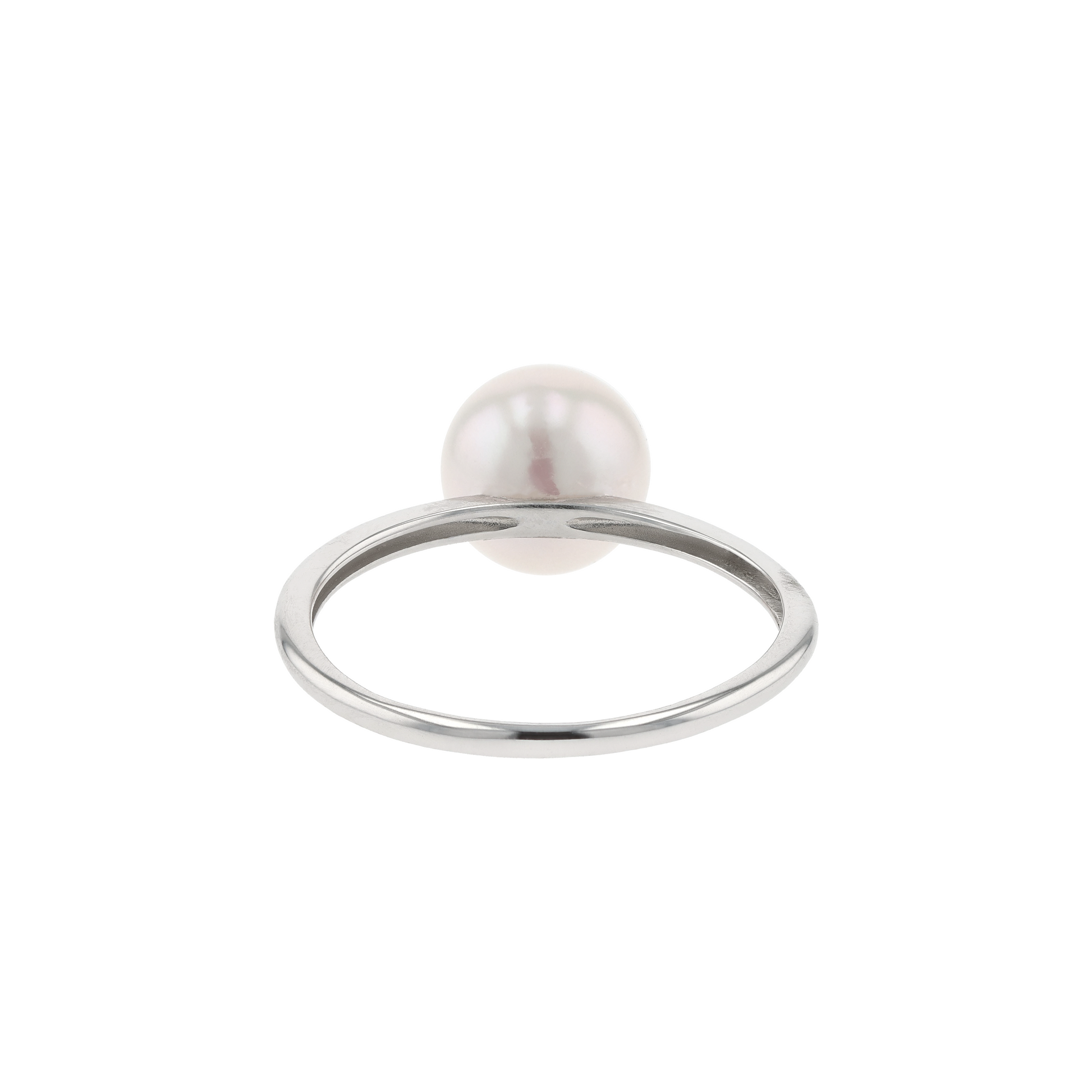 18KG 8.0-9.0mm Classic Japanese Akoya Pearl Ring