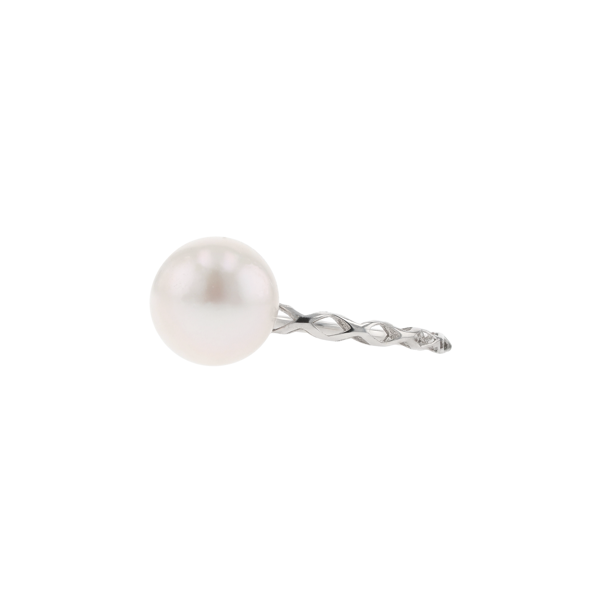18KG 8.0-9.0mm Classic Japanese Akoya Pearl Ring
