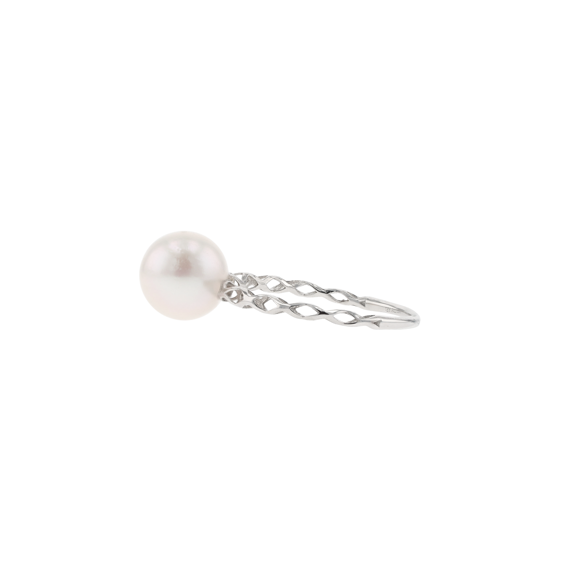 18KG 8.0-9.0mm Classic Japanese Akoya Pearl Ring