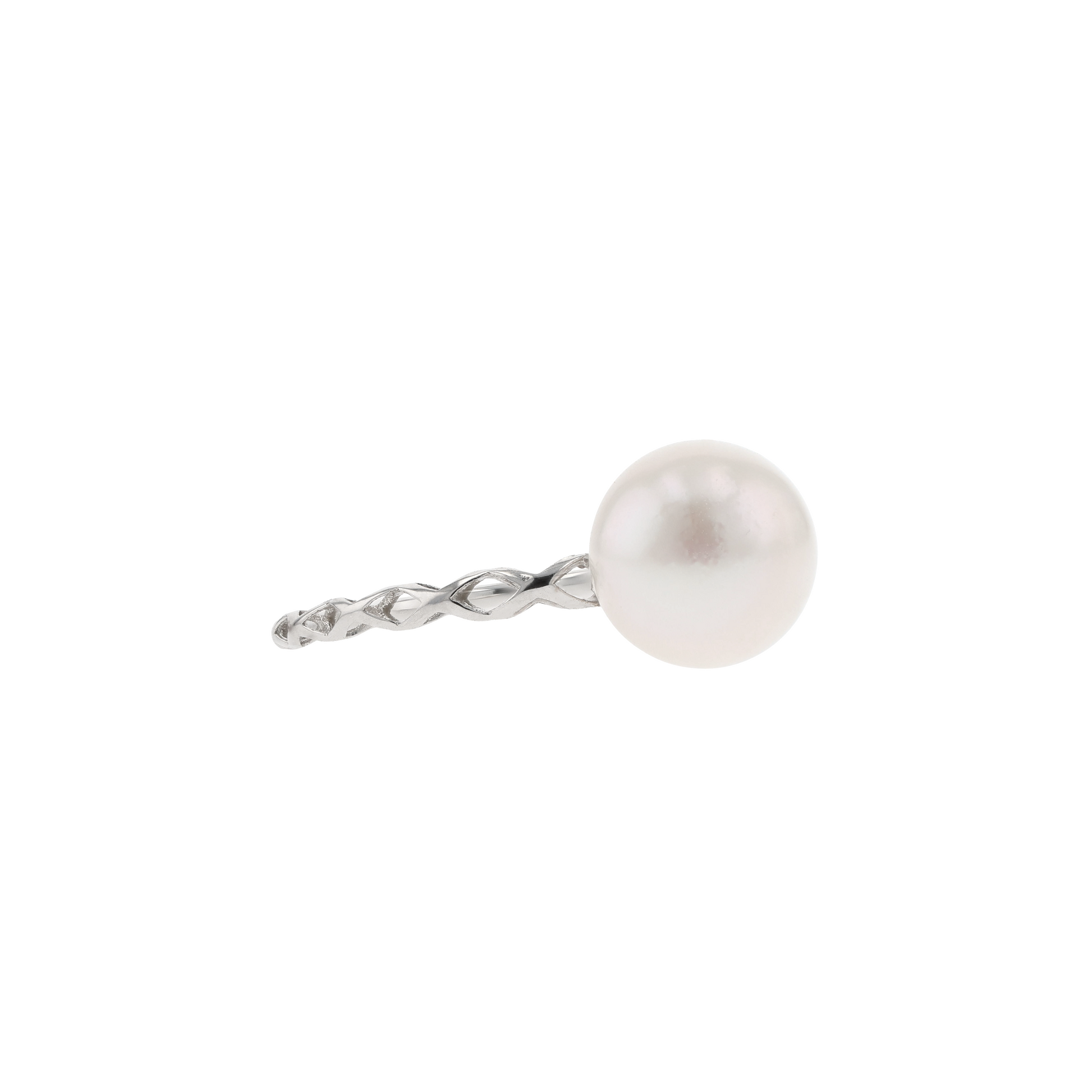 18KG 8.0-9.0mm Classic Japanese Akoya Pearl Ring