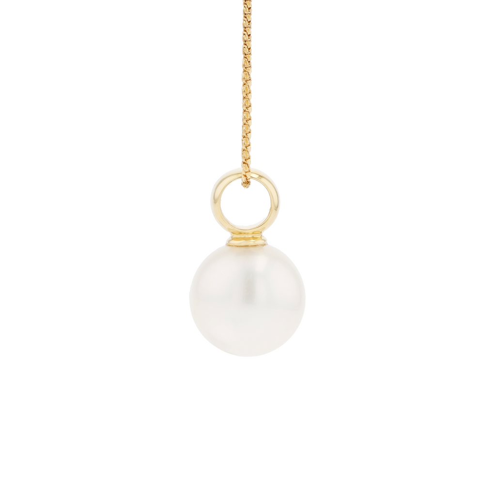 18KG 11.9mm Natural Color South Sea White Pearl Choker Necklace