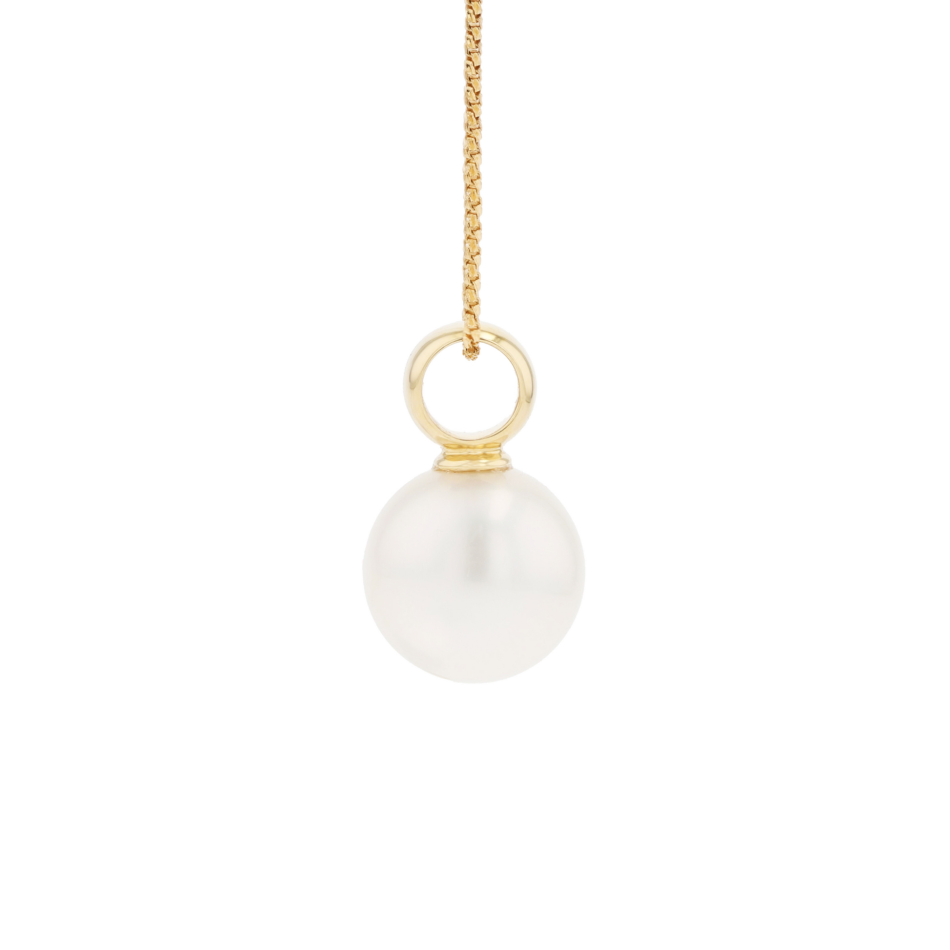 18KG 11.9mm Natural Color South Sea White Pearl Choker Necklace