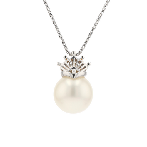 18KG 10.9mm South Sea White Pearl Pendant
