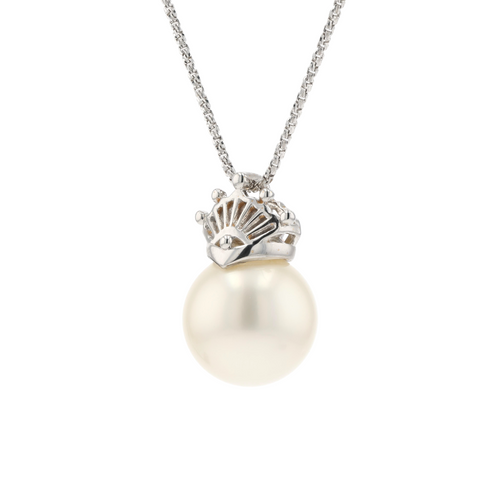 18KG 10.9mm South Sea White Pearl Pendant