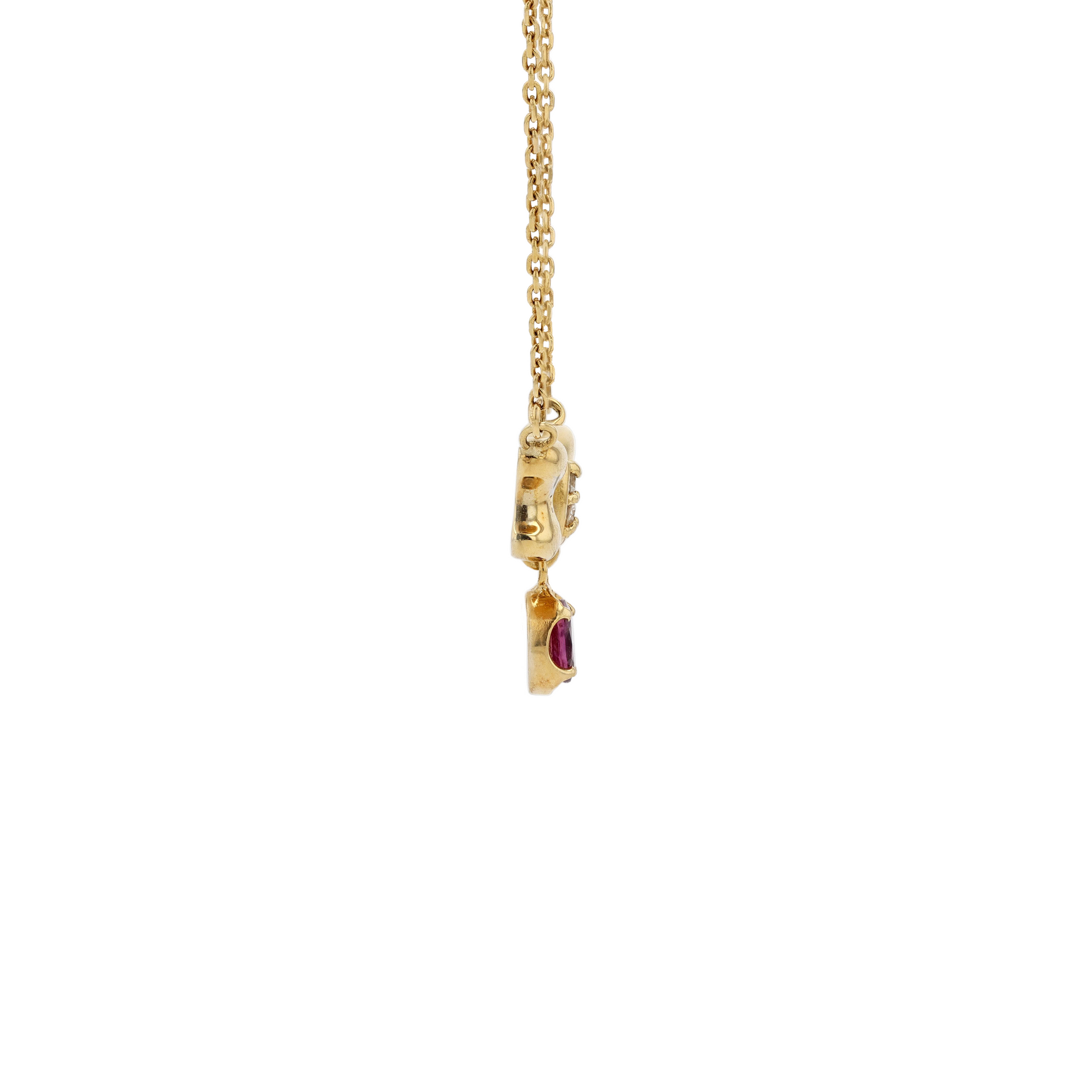 18KG Natural Unheated Vivid Pigeon's Blood Red Ruby Diamond Necklace