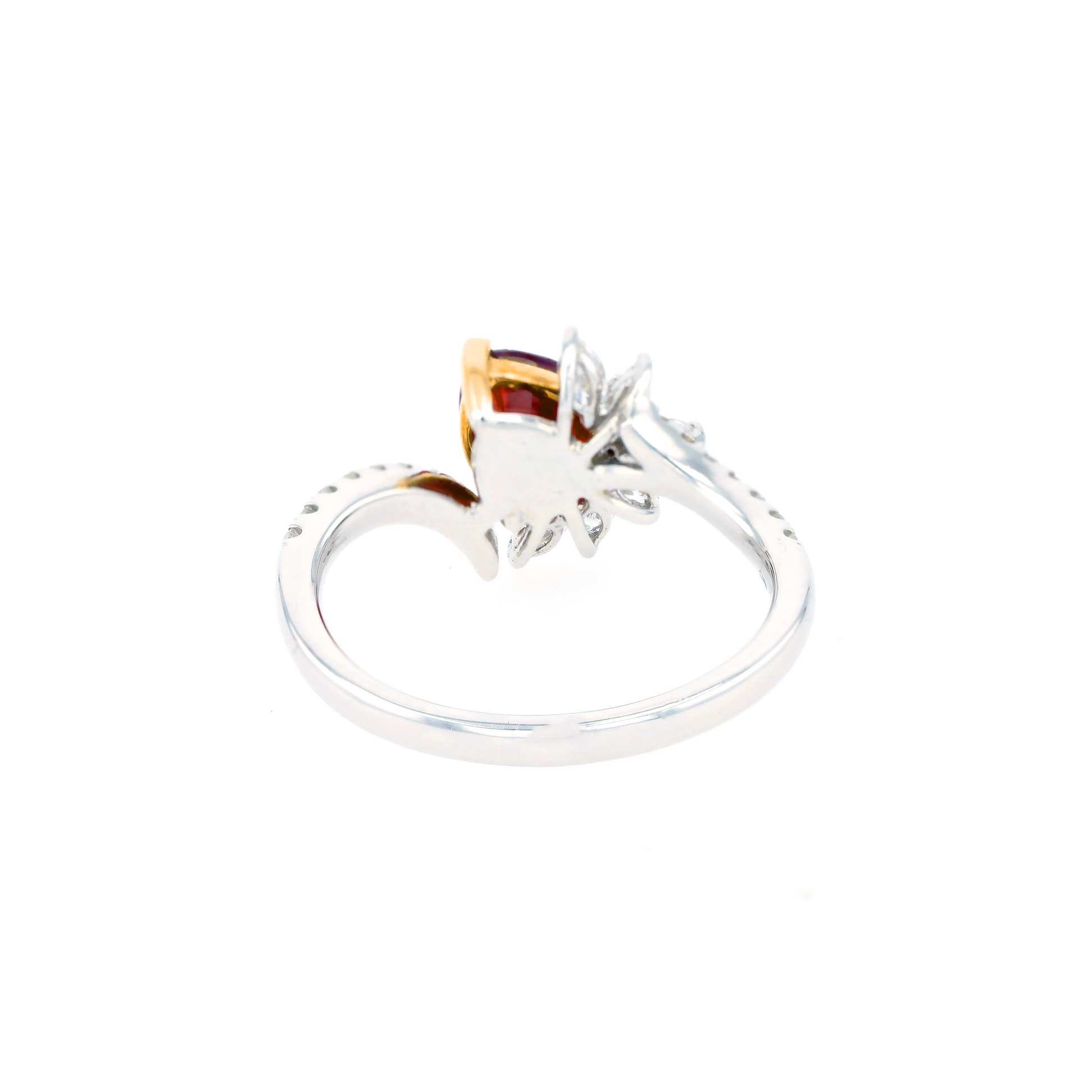 18KG Natural Unheated Vivid Pigeon's Blood Red Ruby Diamond Ring