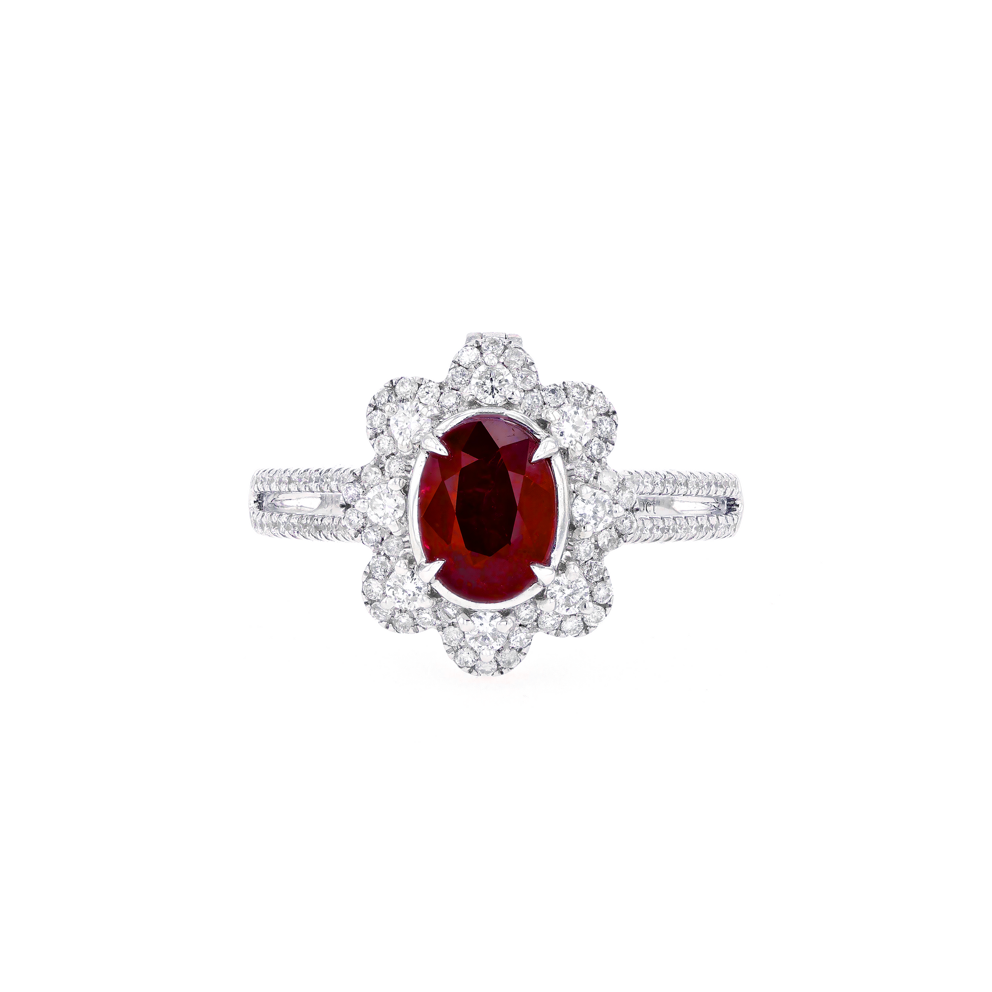 18KG Natural Unheated Vivid Pigeon's Blood Red Ruby Diamond Ring / Pendant