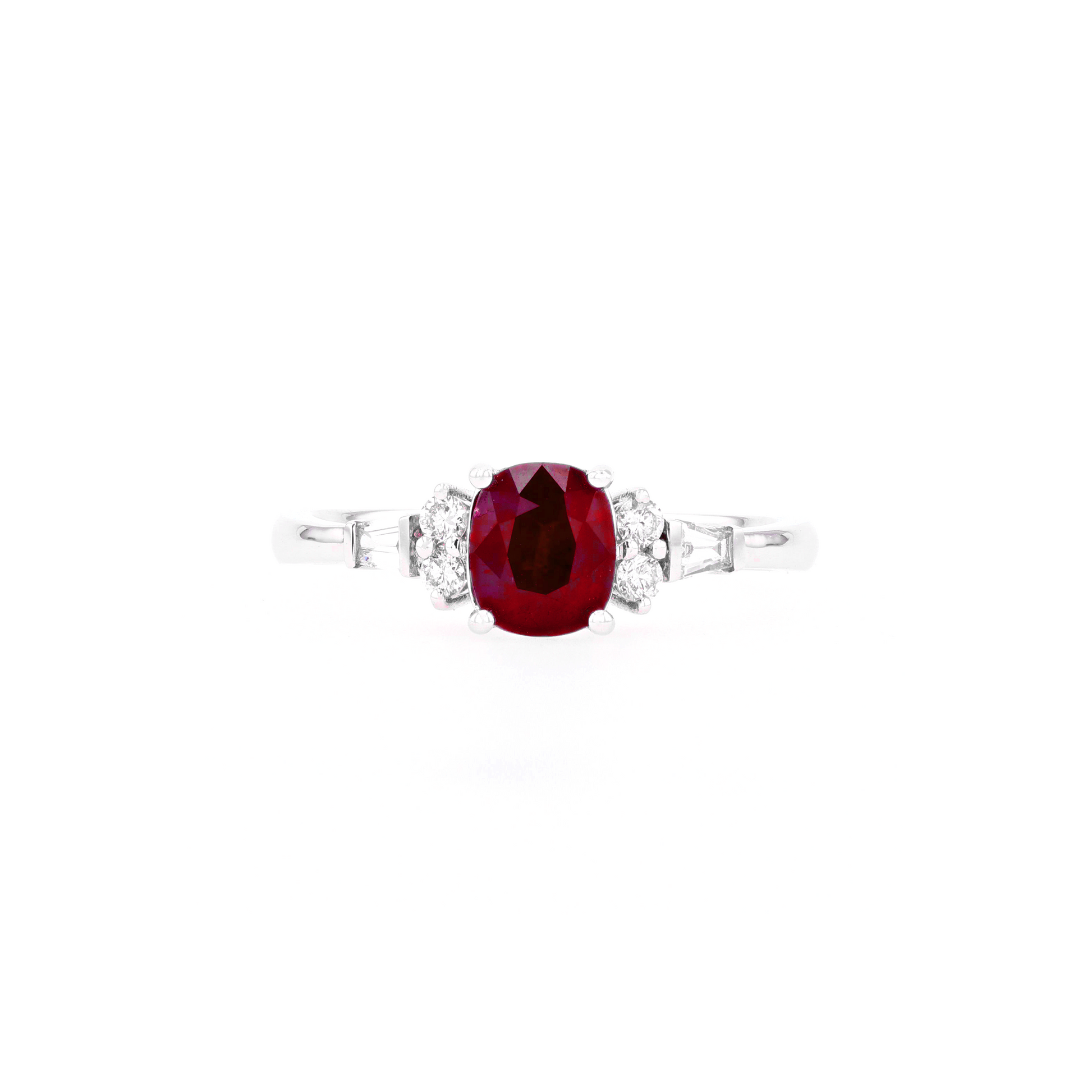 18KG Natural Unheated Vivid Pigeon's Blood Red Ruby Diamond Ring