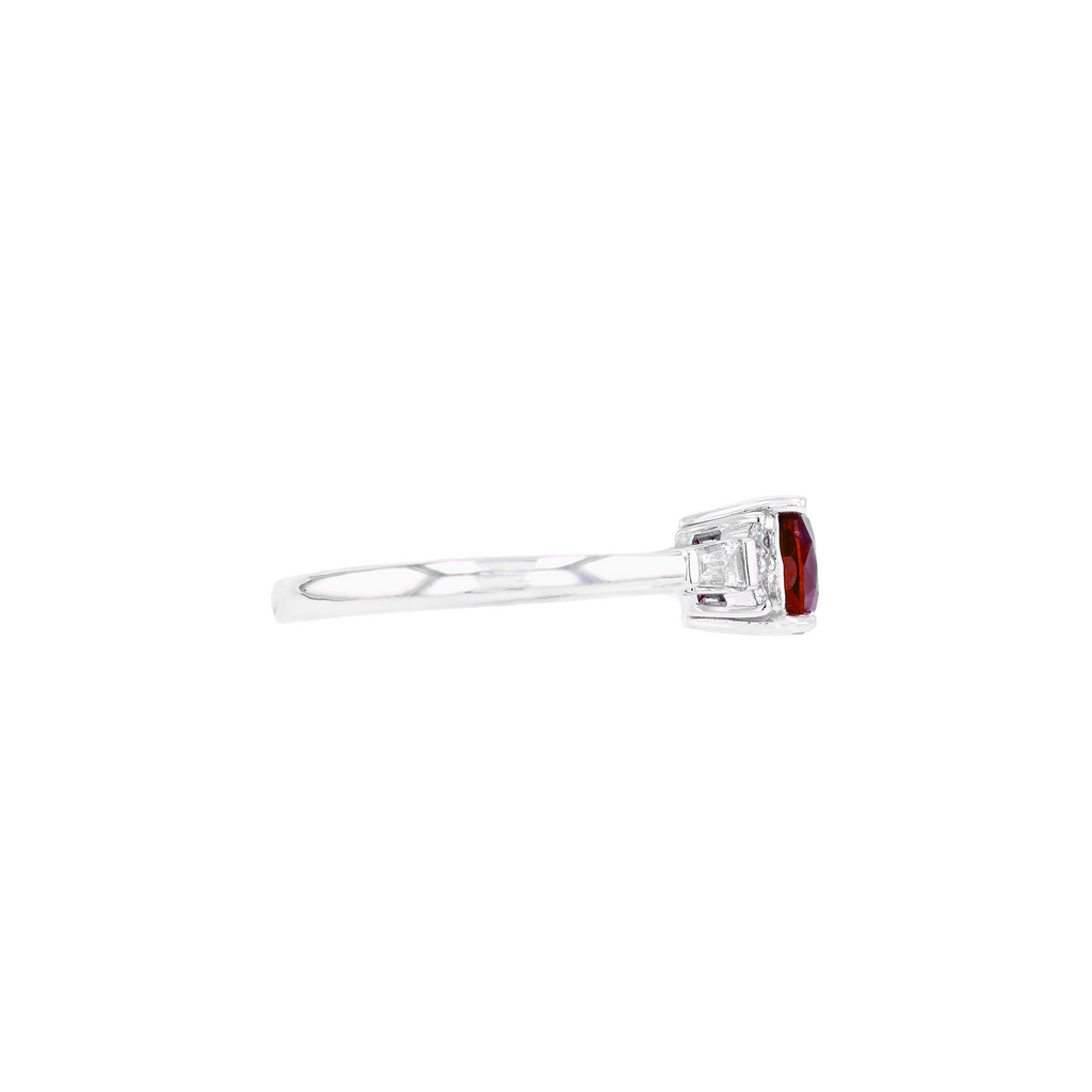 18KG Natural Unheated Vivid Pigeon's Blood Red Ruby Diamond Ring