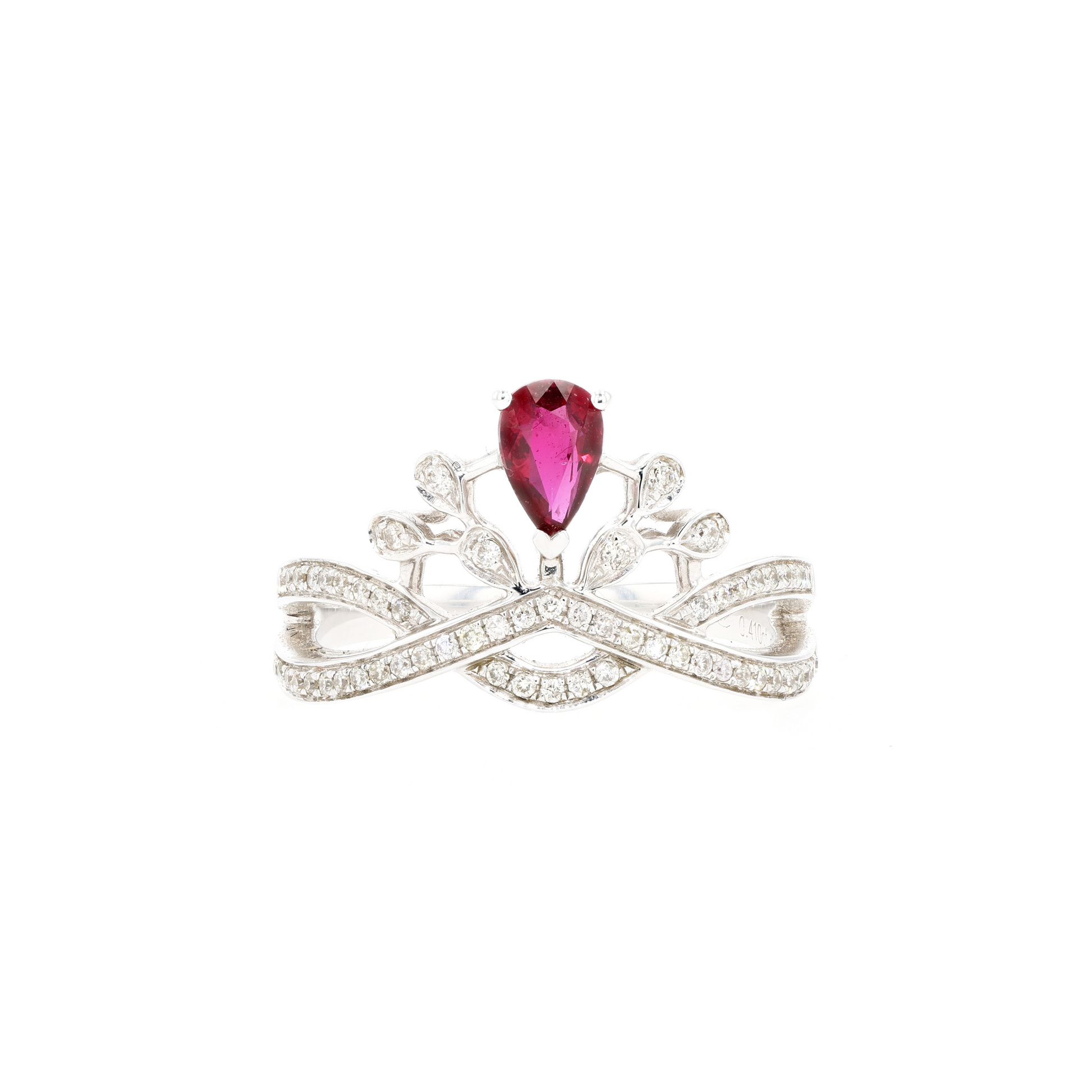 18KG Natural Unheated Vivid Pigeon's Blood Red Ruby Diamond Ring