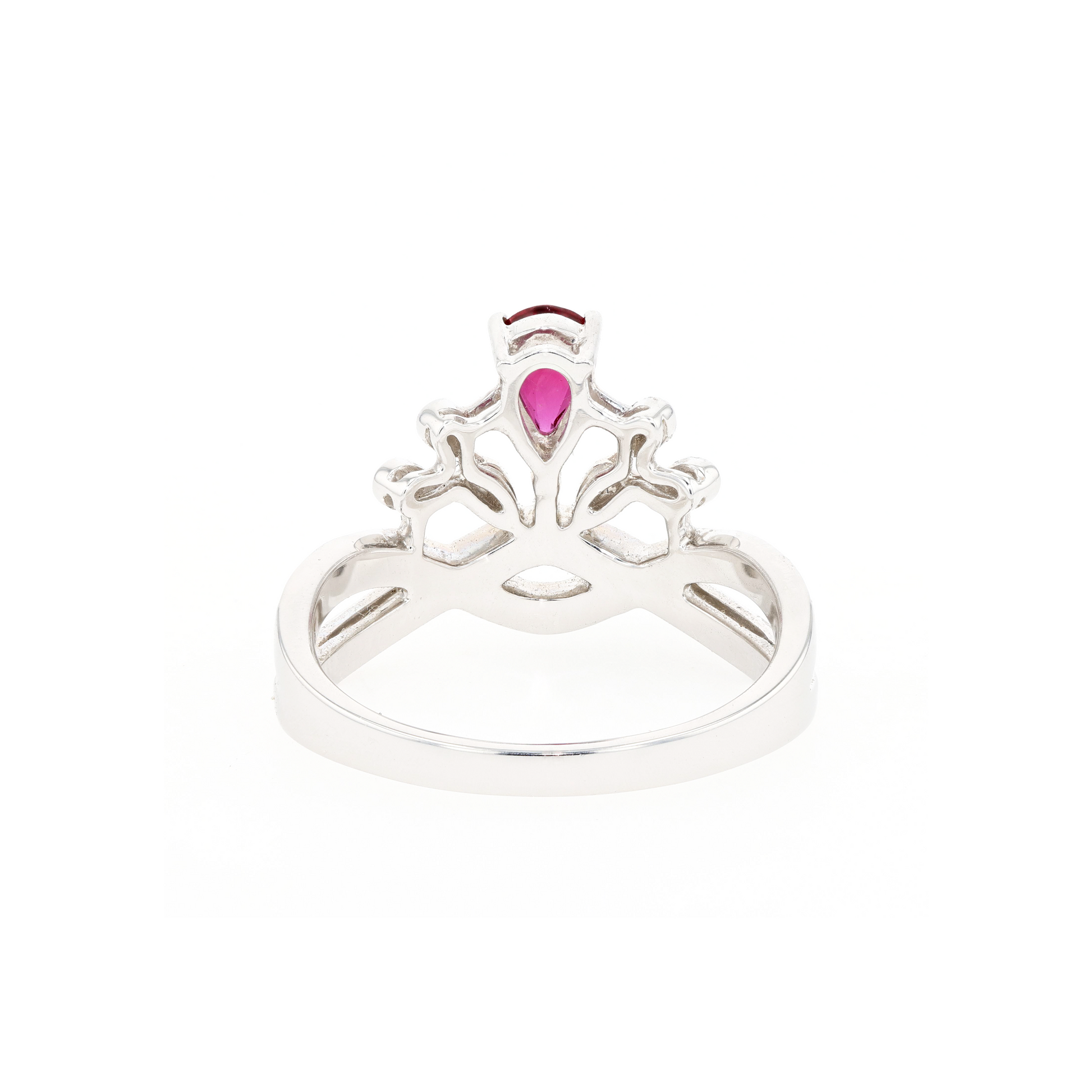 18KG Natural Unheated Vivid Pigeon's Blood Red Ruby Diamond Ring