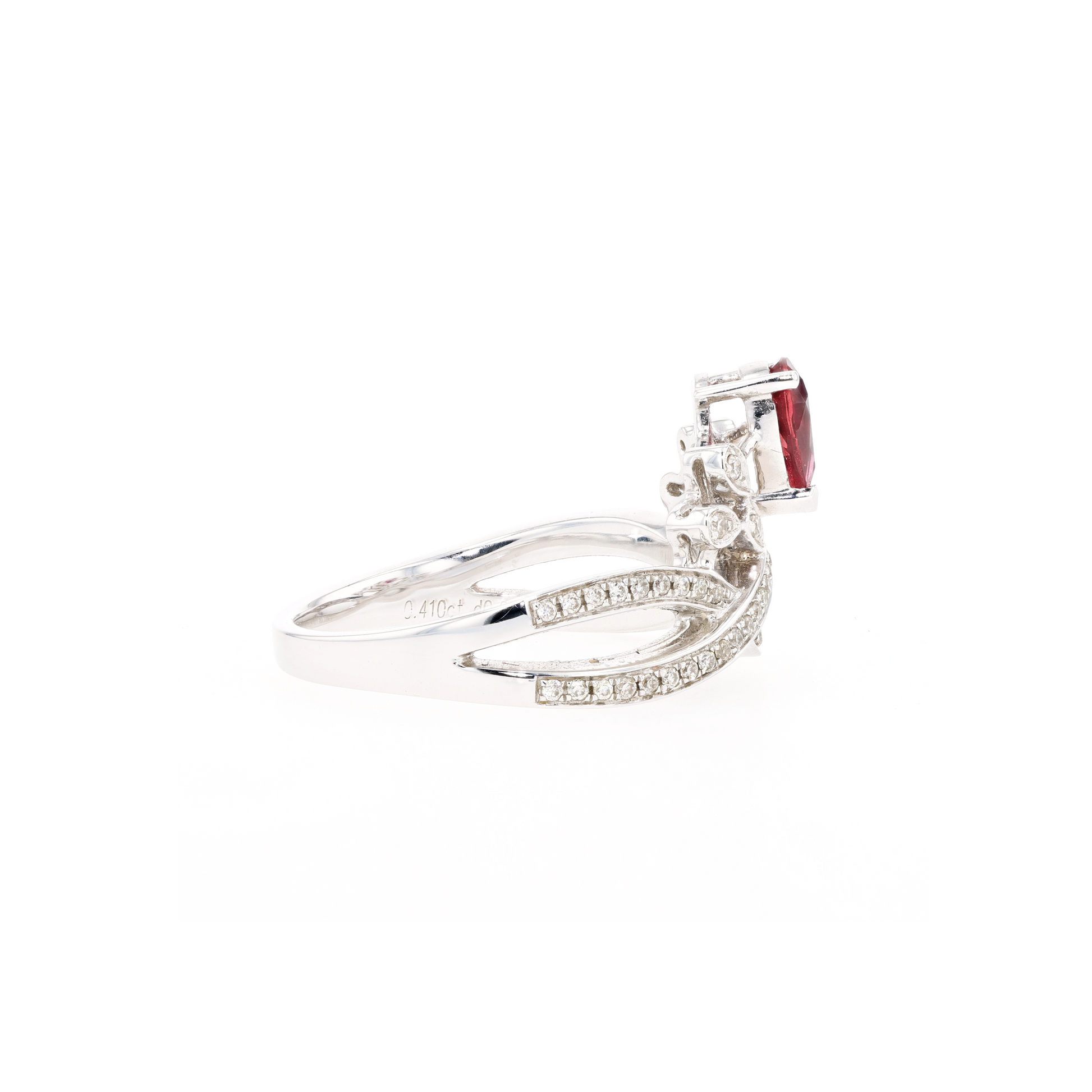 18KG Natural Unheated Vivid Pigeon's Blood Red Ruby Diamond Ring