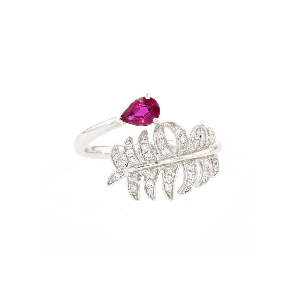 18KG Natural Unheated Vivid Pigeon's Blood Red Ruby Diamond Ring