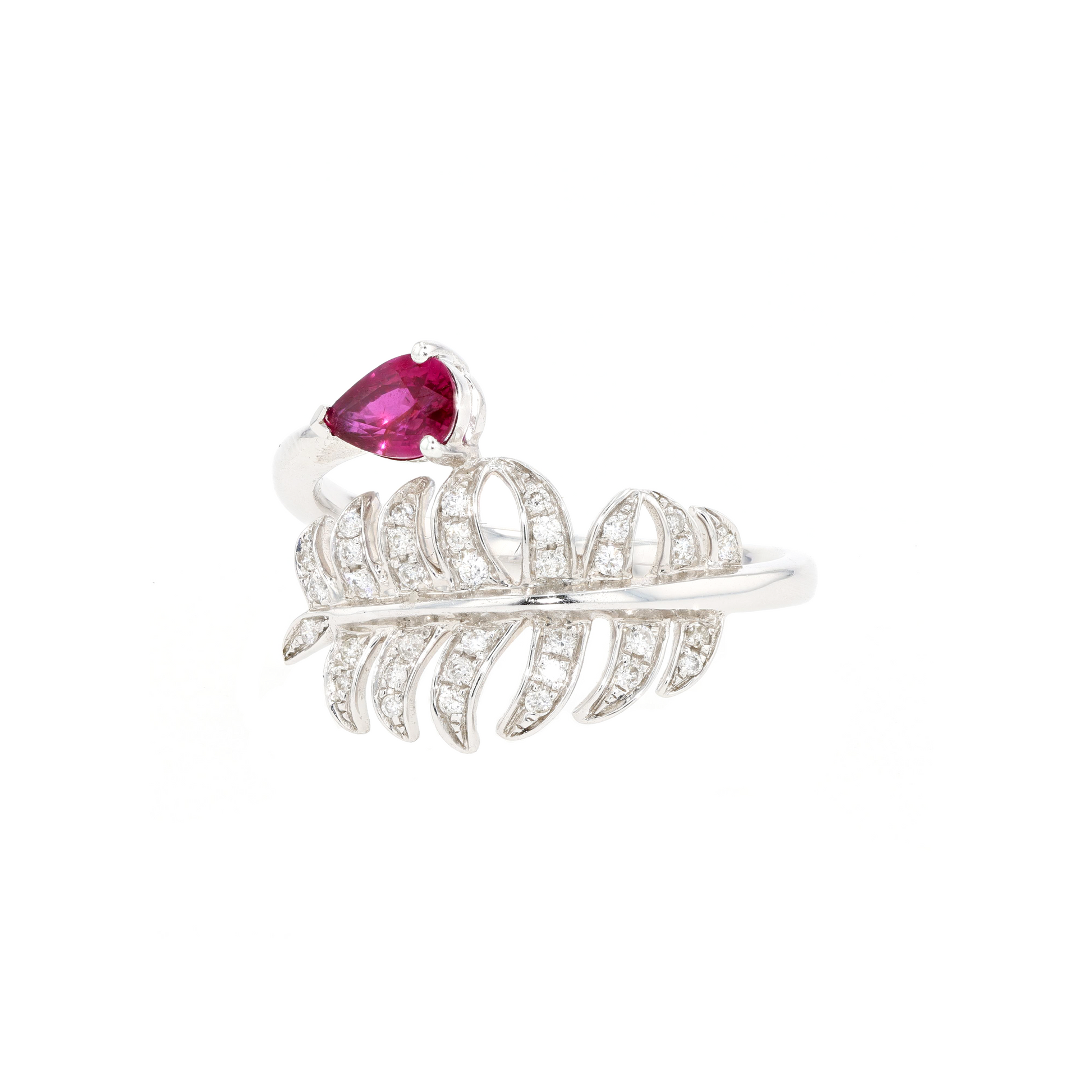 18KG Natural Unheated Vivid Pigeon's Blood Red Ruby Diamond Ring