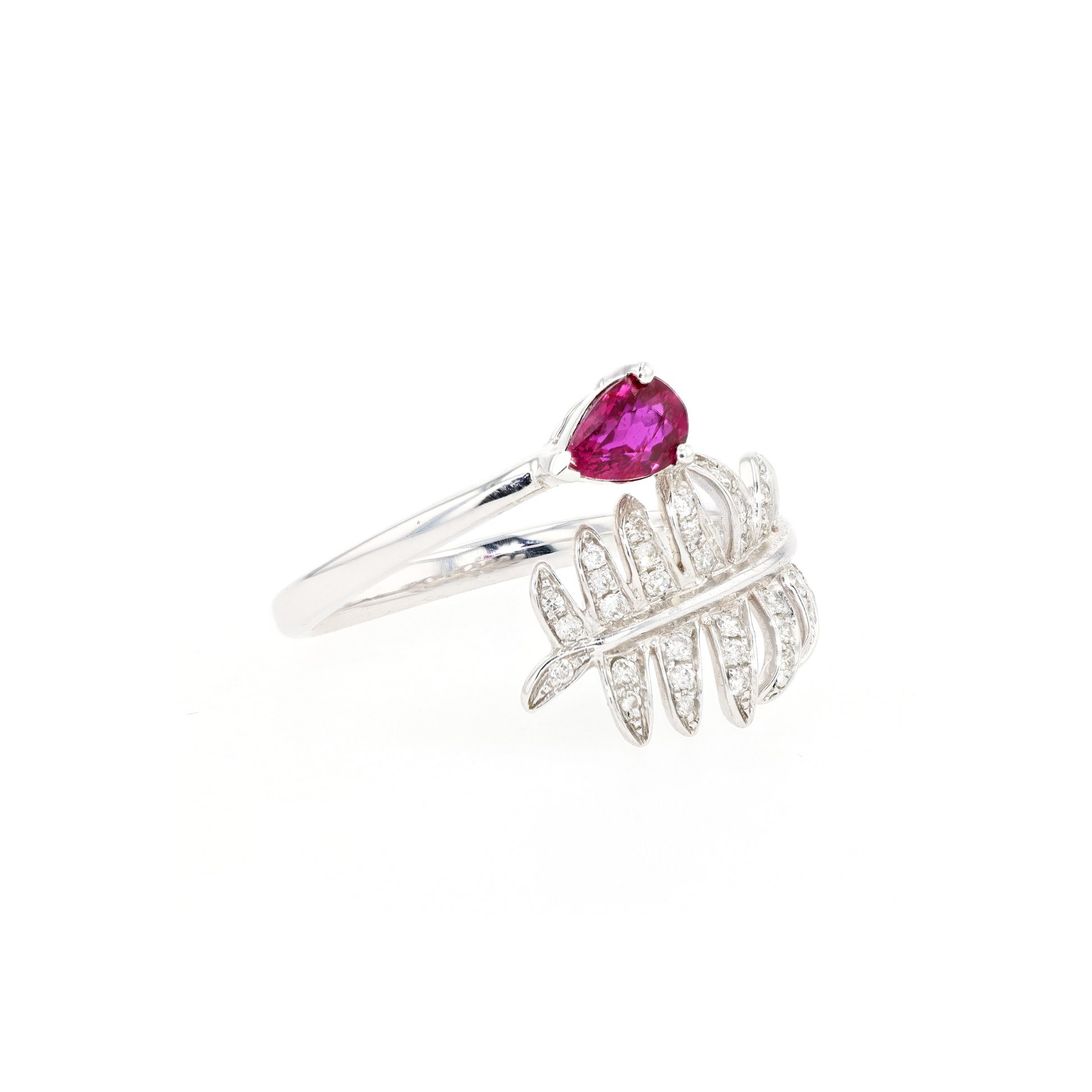 18KG Natural Unheated Vivid Pigeon's Blood Red Ruby Diamond Ring
