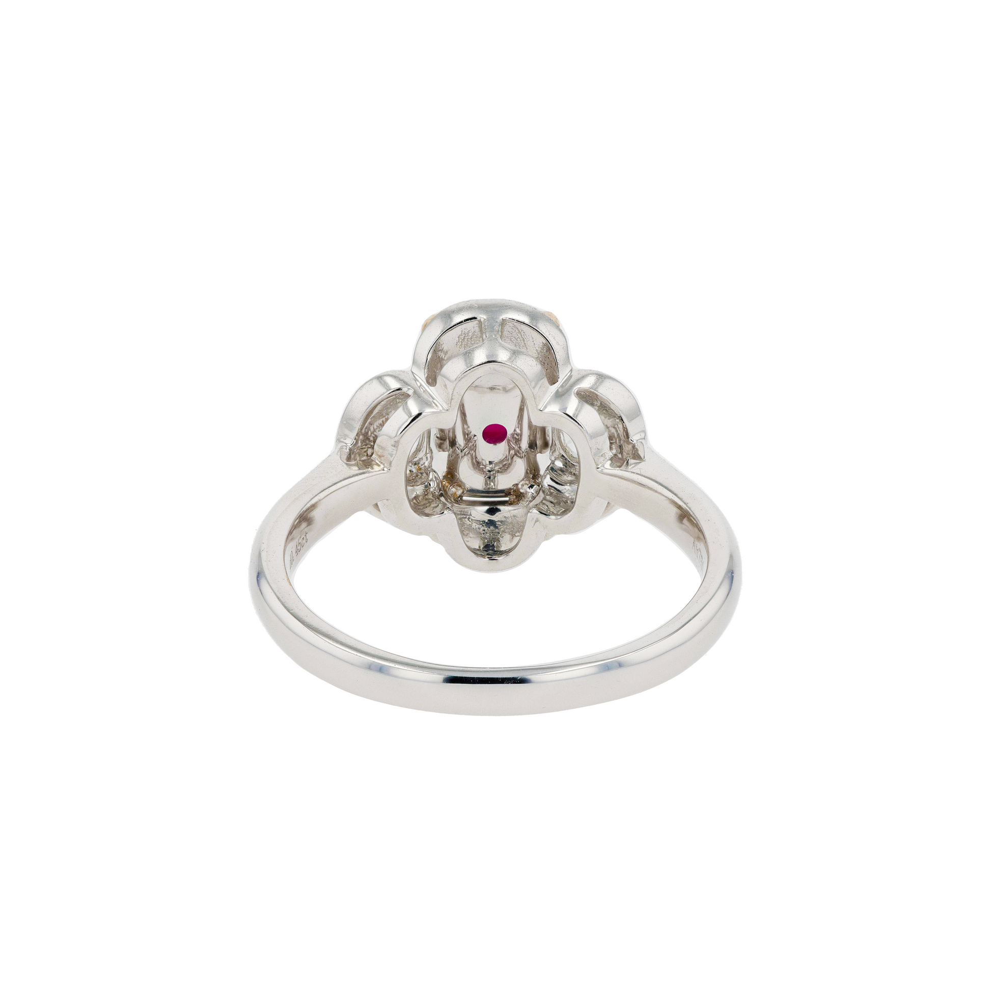 18KG Natural Vivid to Deep Pigeon's Blood Red Ruby Diamond Ring