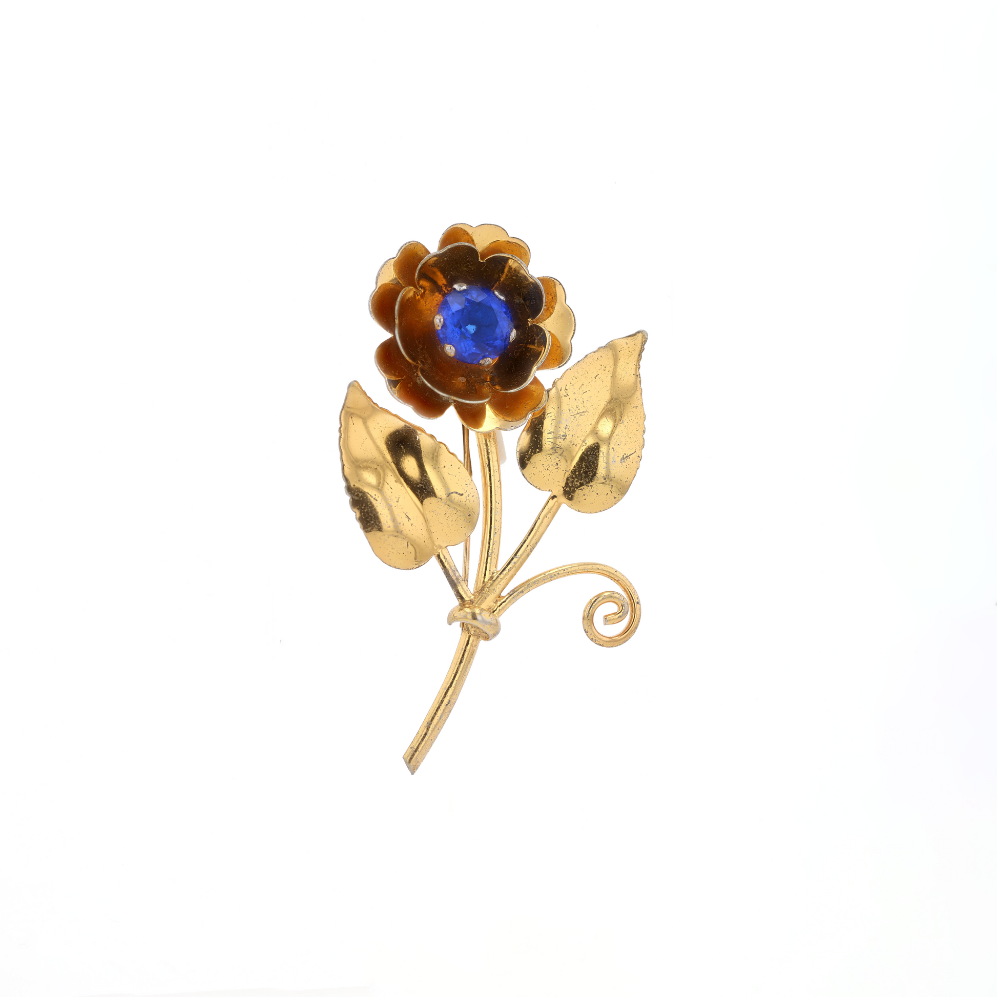 925 Silver Rose Brooch