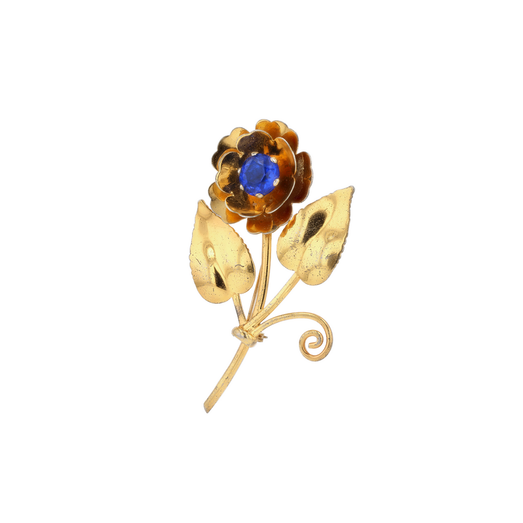 925 Silver Rose Brooch